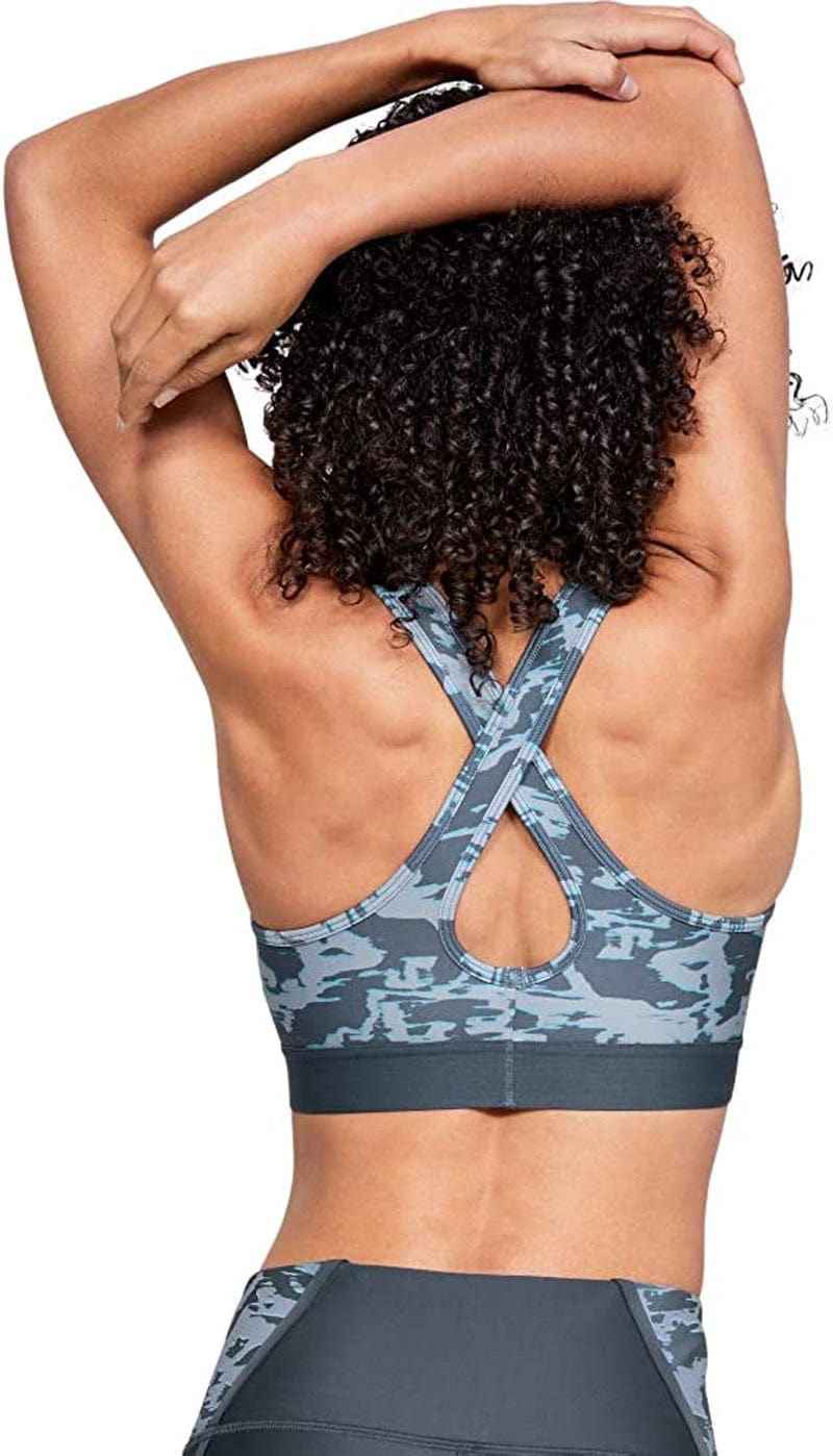 Women'S Armour Mid Crossback Print Sports Bra