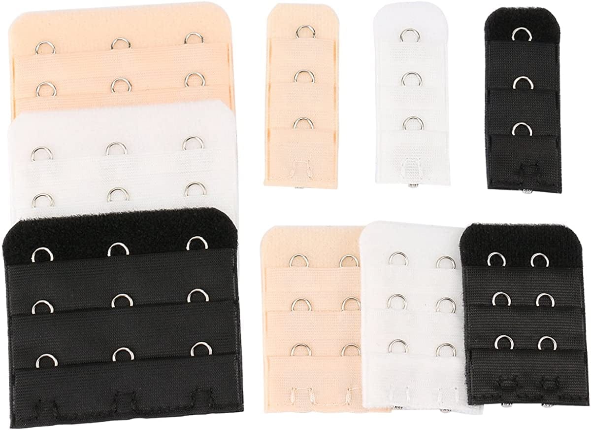 Women'S Assorted Bra Back Strap Extenders with 1 to 3 Hook Optional Combination 1 / One Size