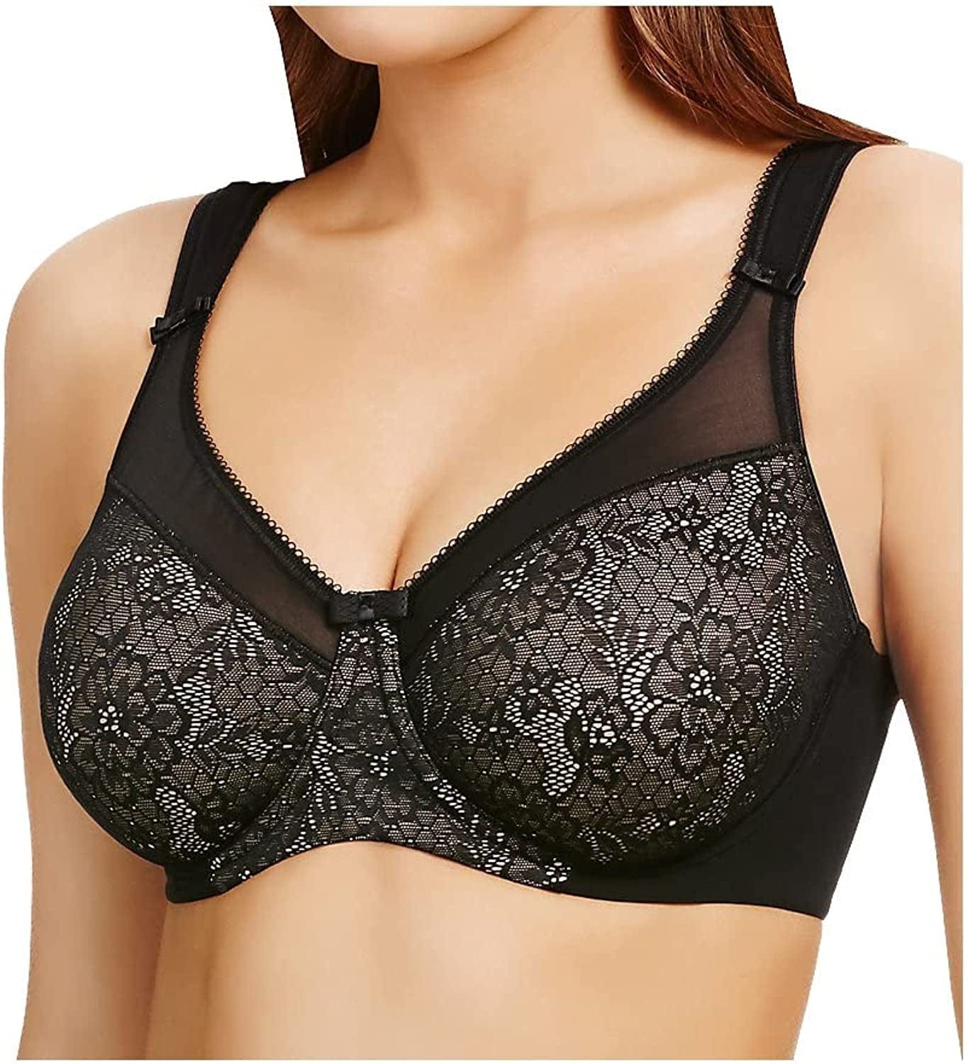 Women'S Beauty Everyday Minimizer Bra Black (Black) / 44C