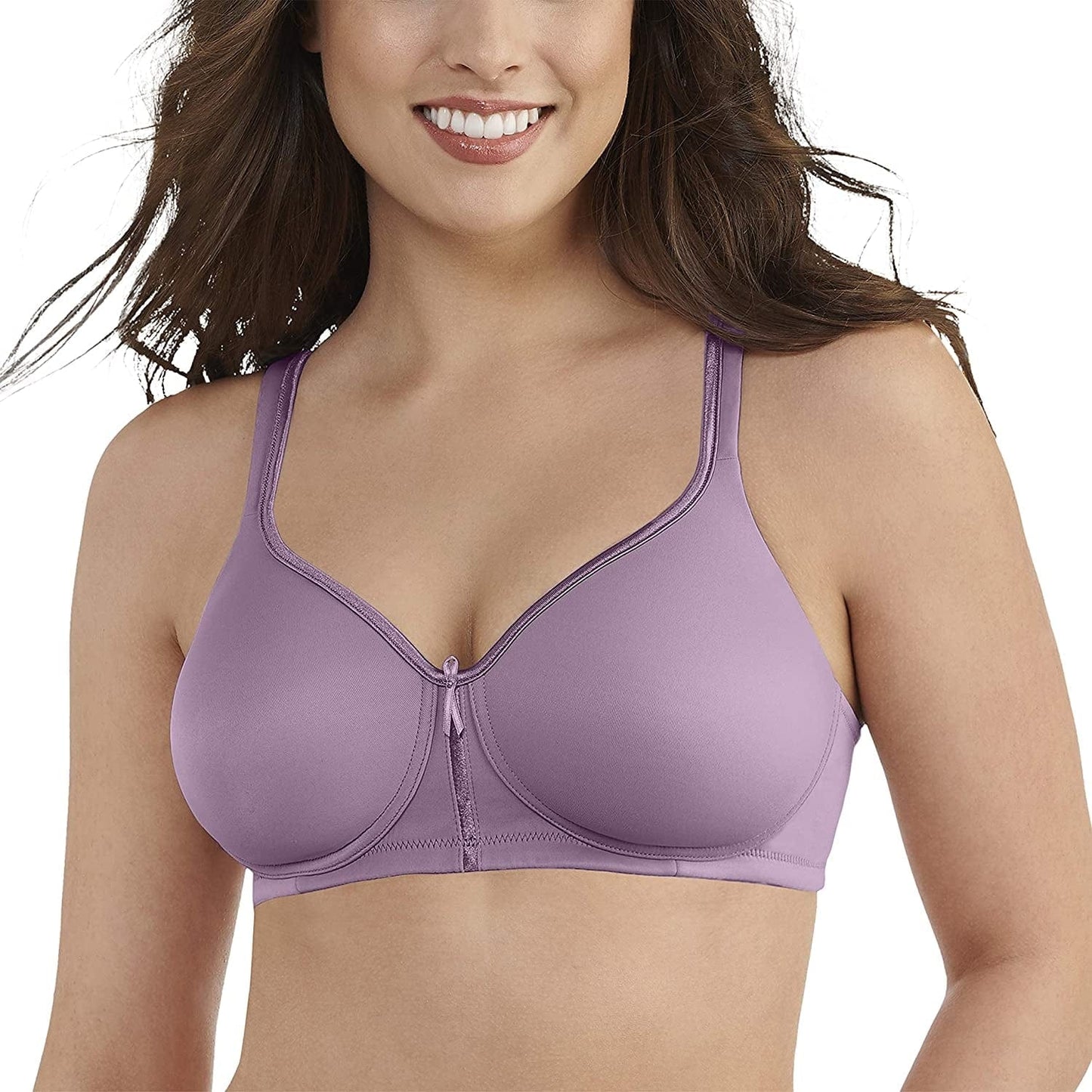 Women'S Body Caress Full Coverage Wirefree Bra 72335 Lilac Breeze / 42C