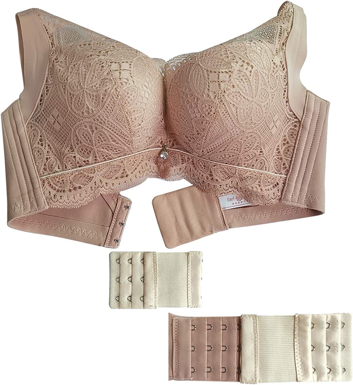 Women’S Bra Extenders 2 Hooks/3 Hooks/4 Hooks with 3 Rows Comfortable Bra Band Extension White/Nude/Black