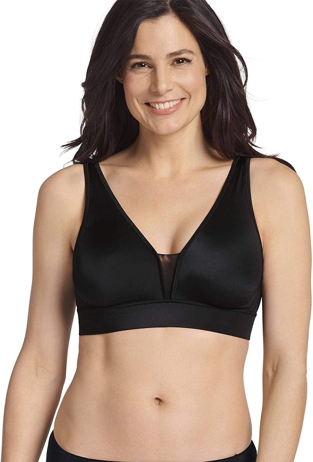 Women'S Bra Forever Fit V-Neck Unlined Bra Black / Large