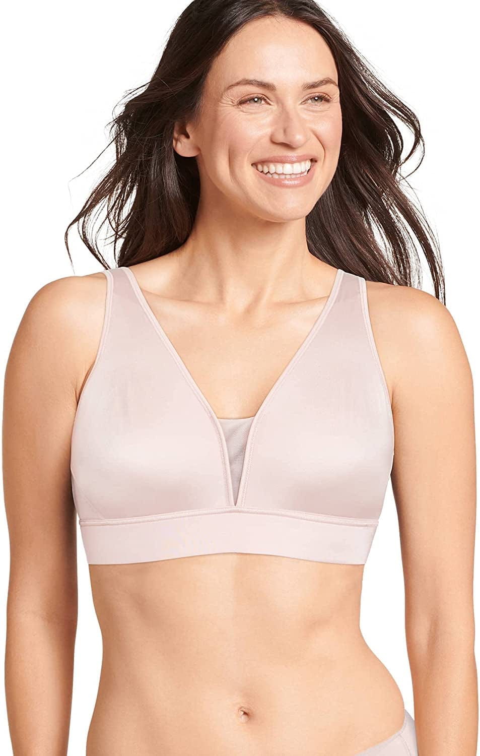 Women'S Bra Forever Fit V-Neck Unlined Bra Seashell Rose / Large