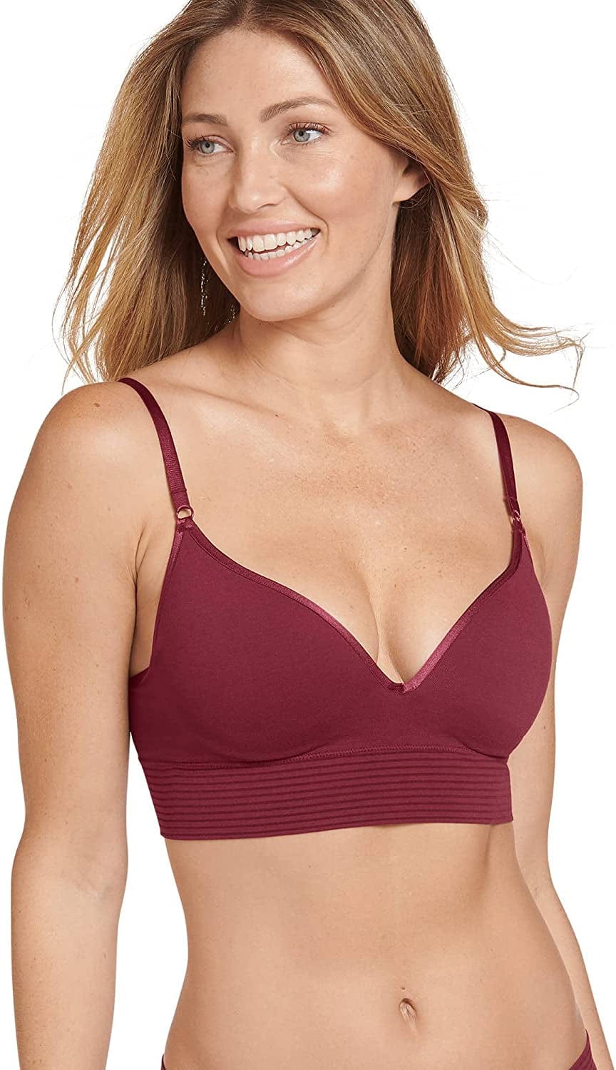 Women'S Bra Natural Beauty Seamfree Molded Cup Bralette Crushed Cranberry / Medium