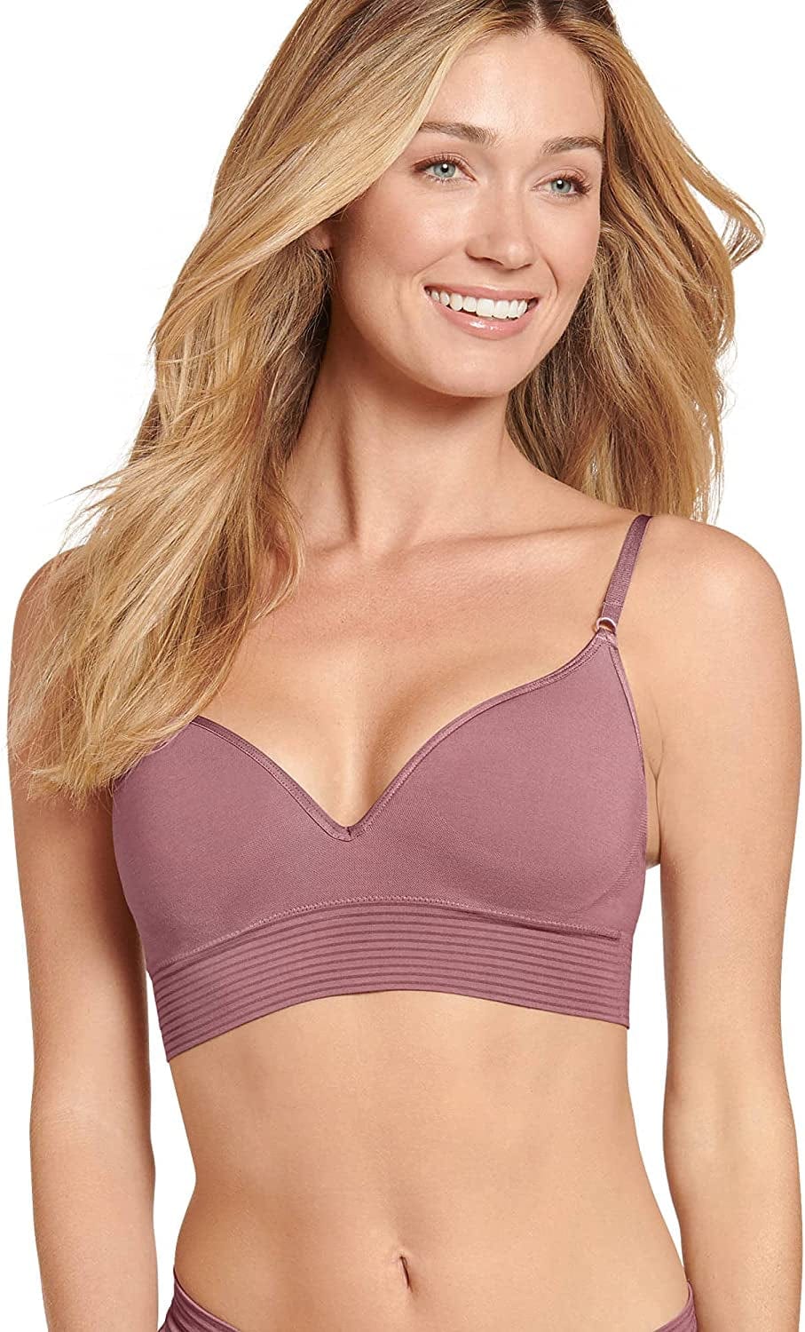 Women'S Bra Natural Beauty Seamfree Molded Cup Bralette Simply Mauve-a-less / X-Large