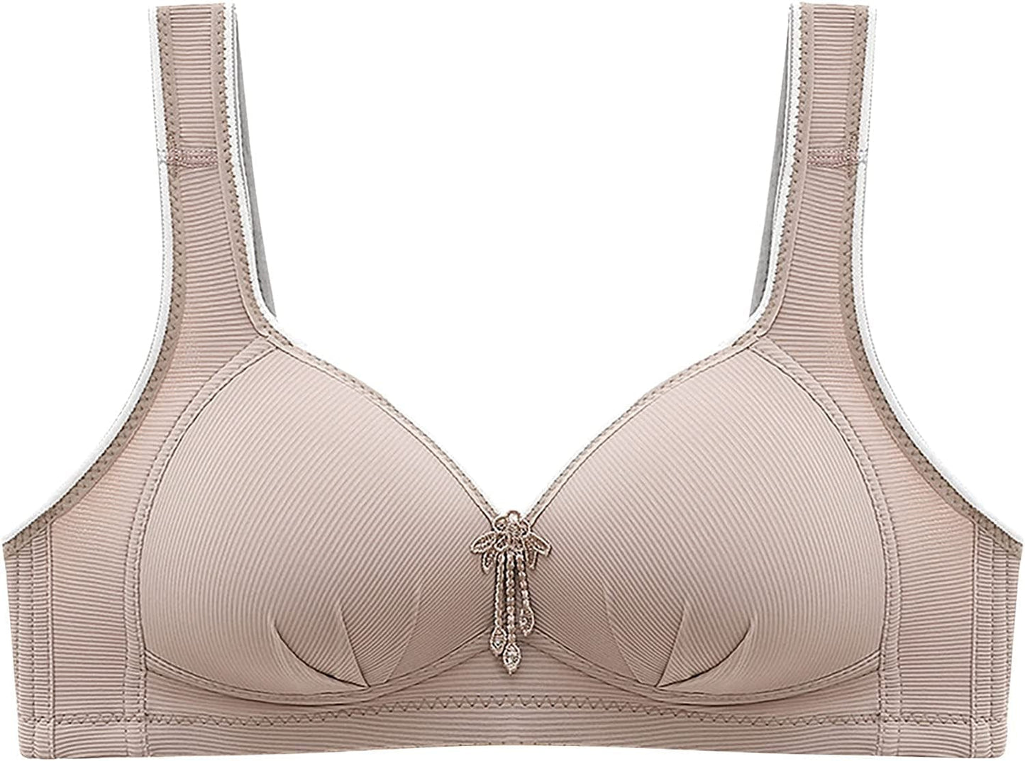 Women'S Bras Wireless Full Coverage Lace Bras plus Size Minimizer Non Padded Comfort Soft Bra Everday Bras S-gray / 36B-C