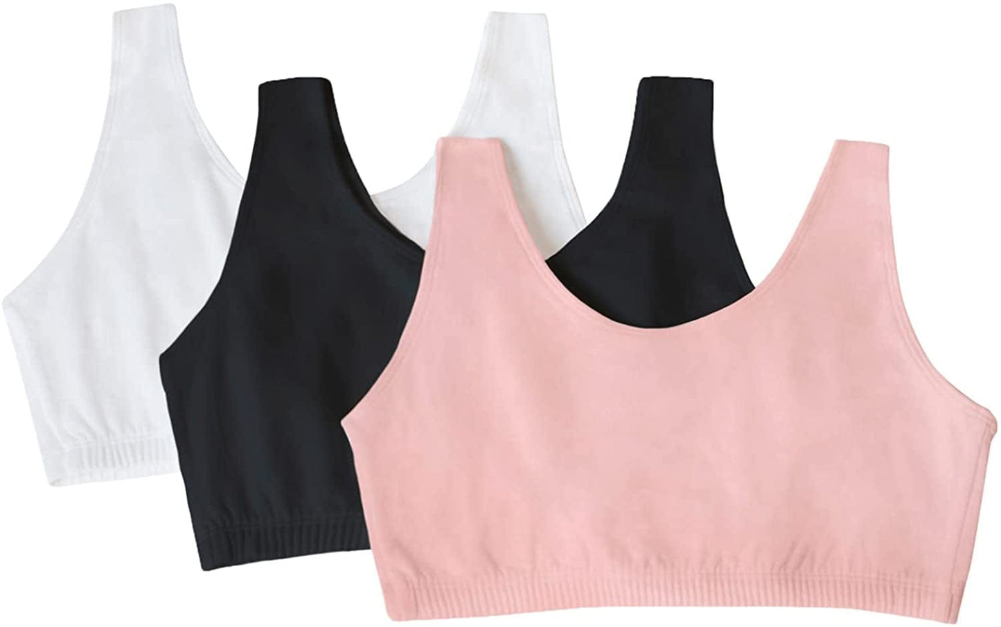 Women'S Built up Tank Style Sports Bra Blushing Rose/Black/White / 44