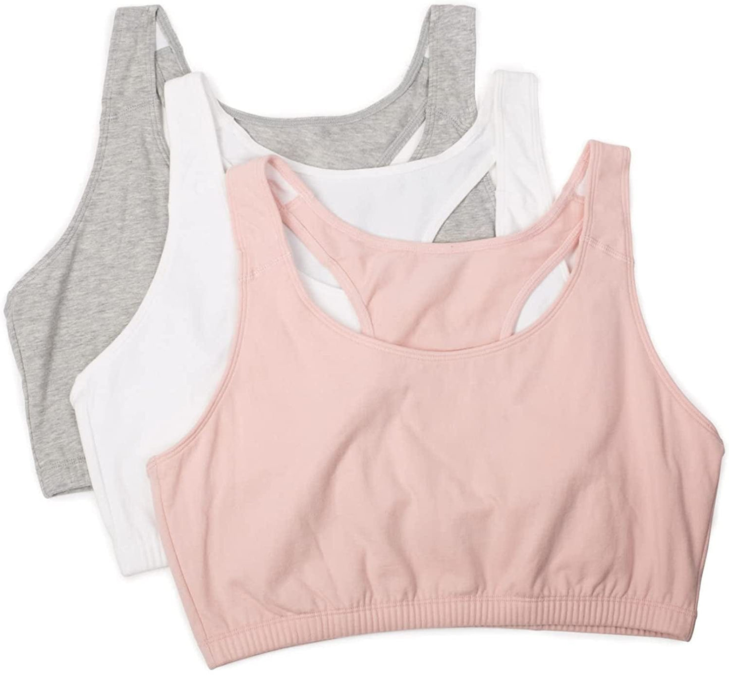 Women'S Built up Tank Style Sports Bra Blushing Rose/White/Heather Grey / 42