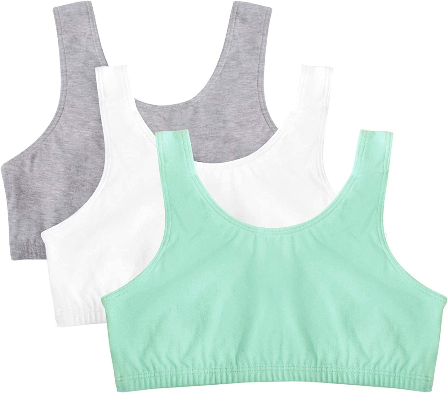 Women'S Built up Tank Style Sports Bra Mint Chip/White/Grey Heather / 44