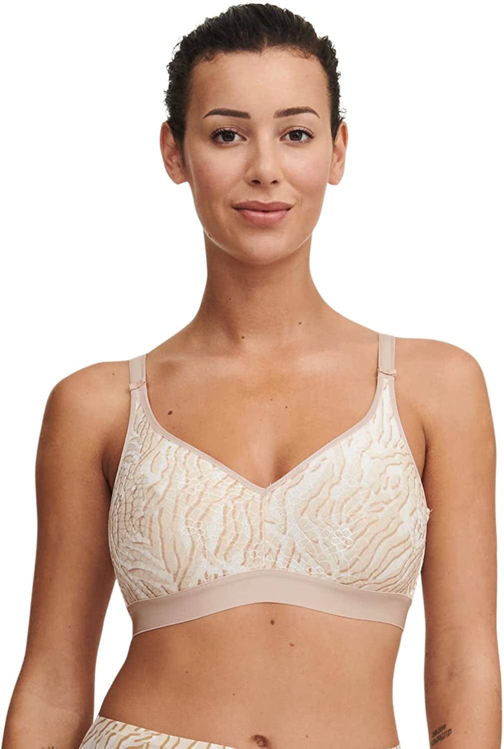 Women'S C Magnifique Full Bust Wireless Bra Desert Sand Print / 36E