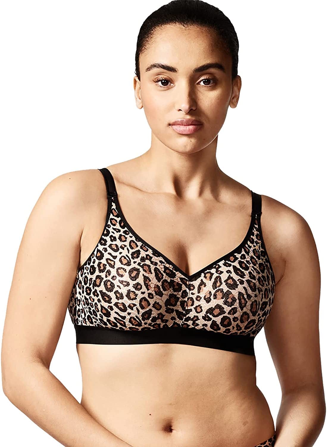 Women'S C Magnifique Full Bust Wireless Bra Leopard / 32E