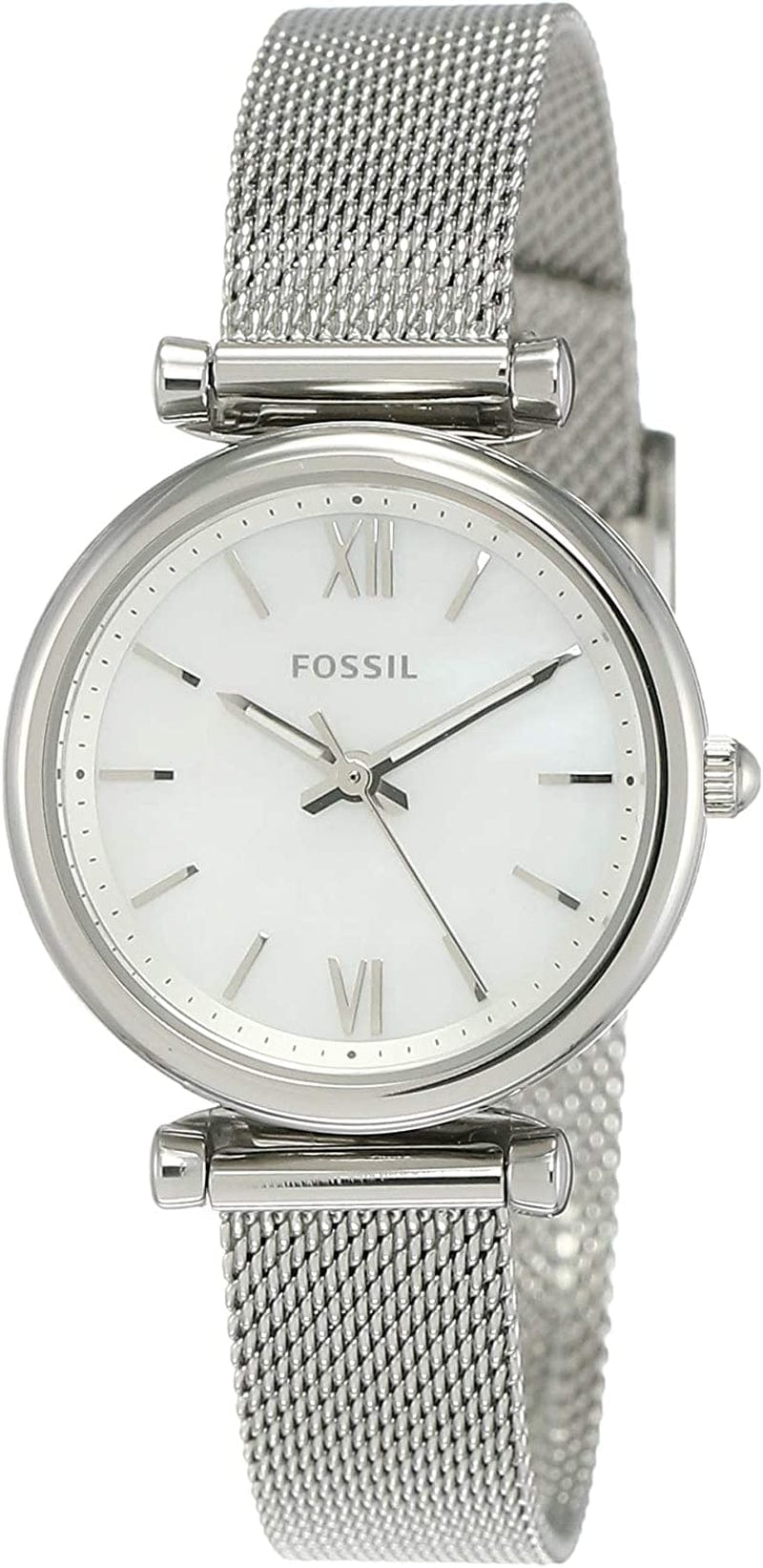 Women'S Carlie Mini Quartz Stainless Steel Dress Watch Silver Mesh