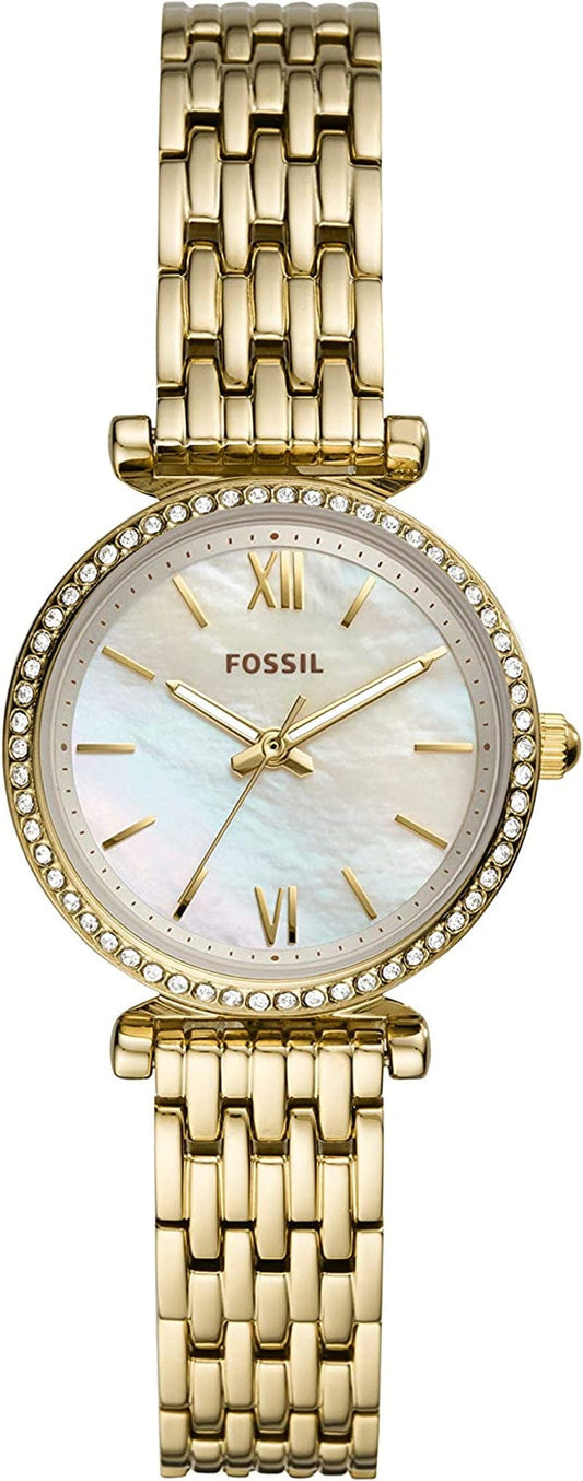 Women'S Carlie Mini Quartz Stainless Steel Dress Watch Gold Glitz