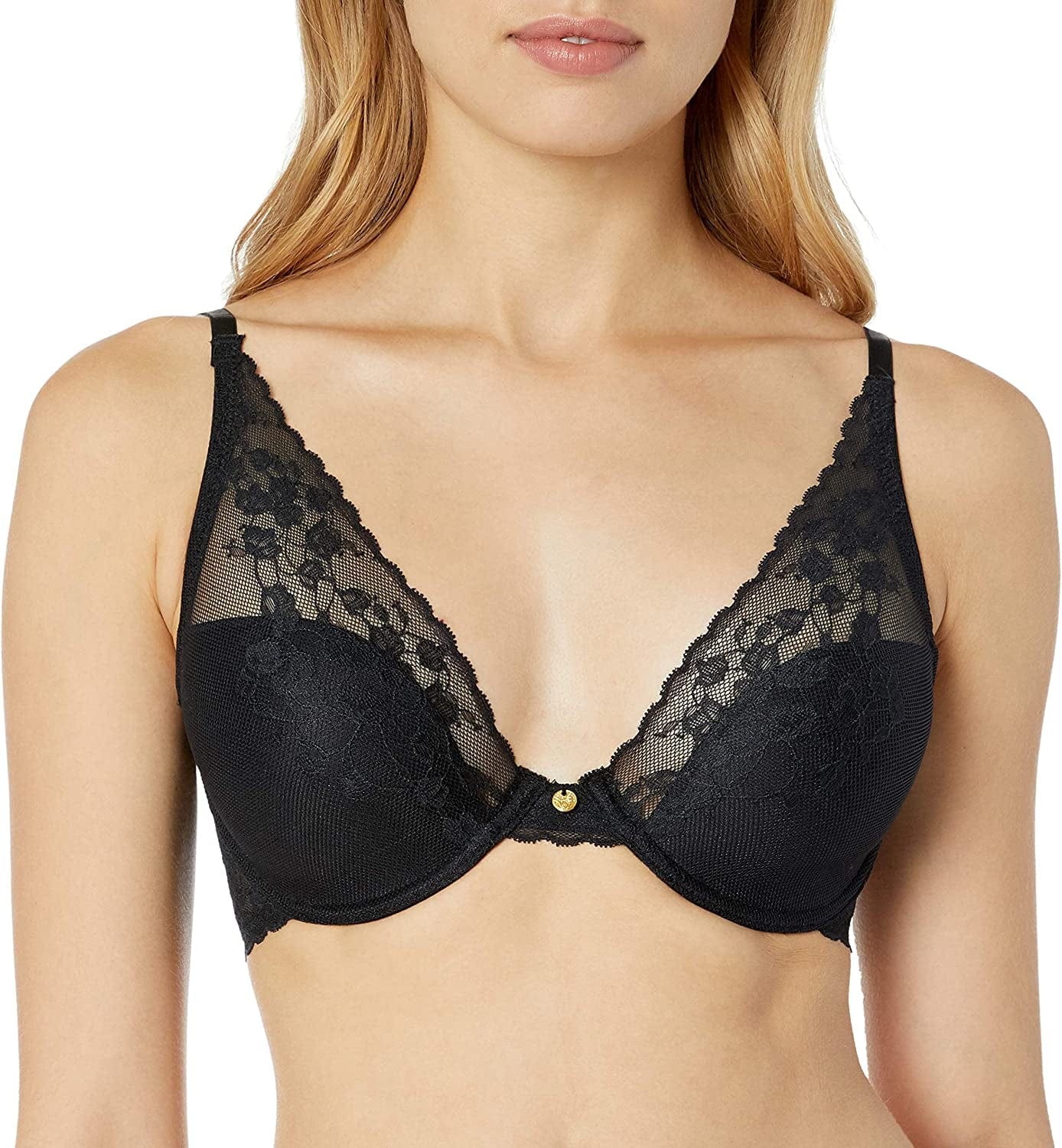 Women'S Cherry Blossom Convertible Contour Bra Black / 32DDD