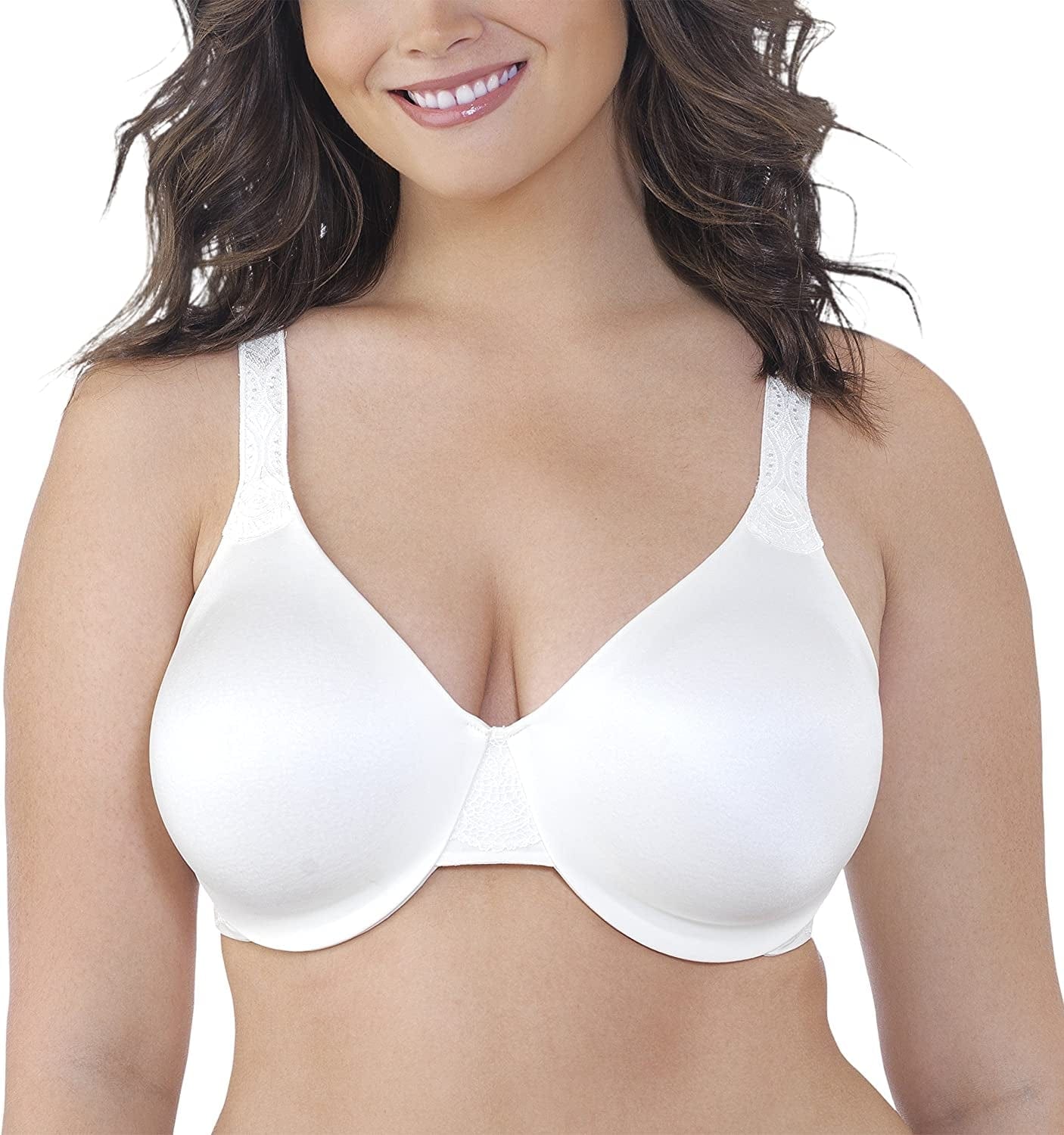 Women'S Comfort Where It Counts Full Figure Bra 76090 Coconut White / 40C