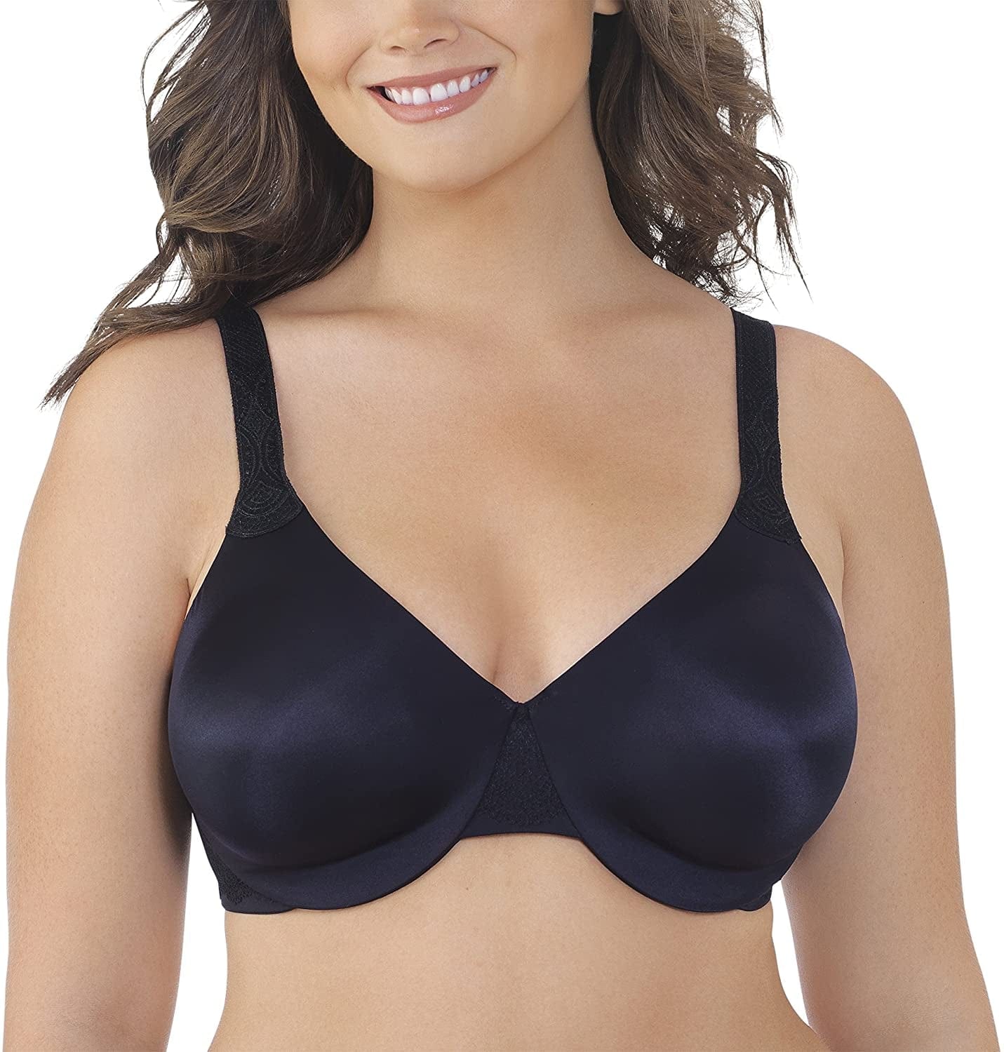 Women'S Comfort Where It Counts Full Figure Bra 76090 Midnight Black / 40C