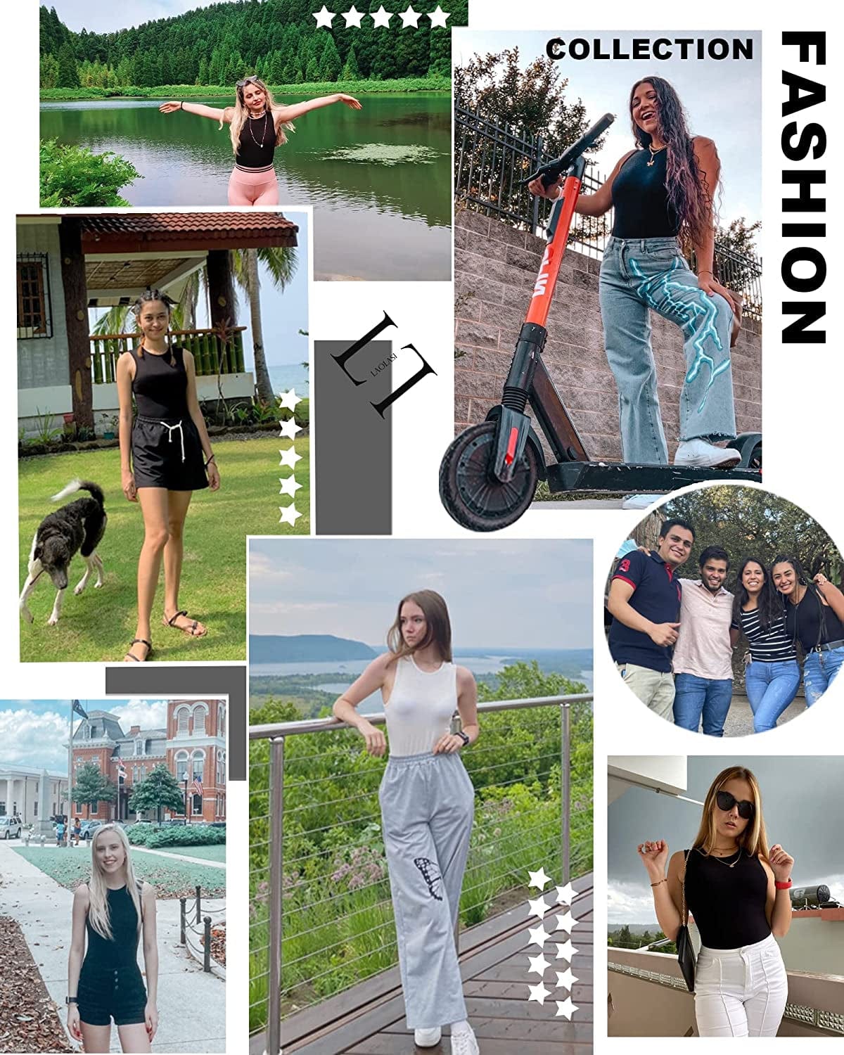 Women'S Crew Neck Sleeveless Slim Fit Body Suit Basic Bodysuit Shirts Tank Tops