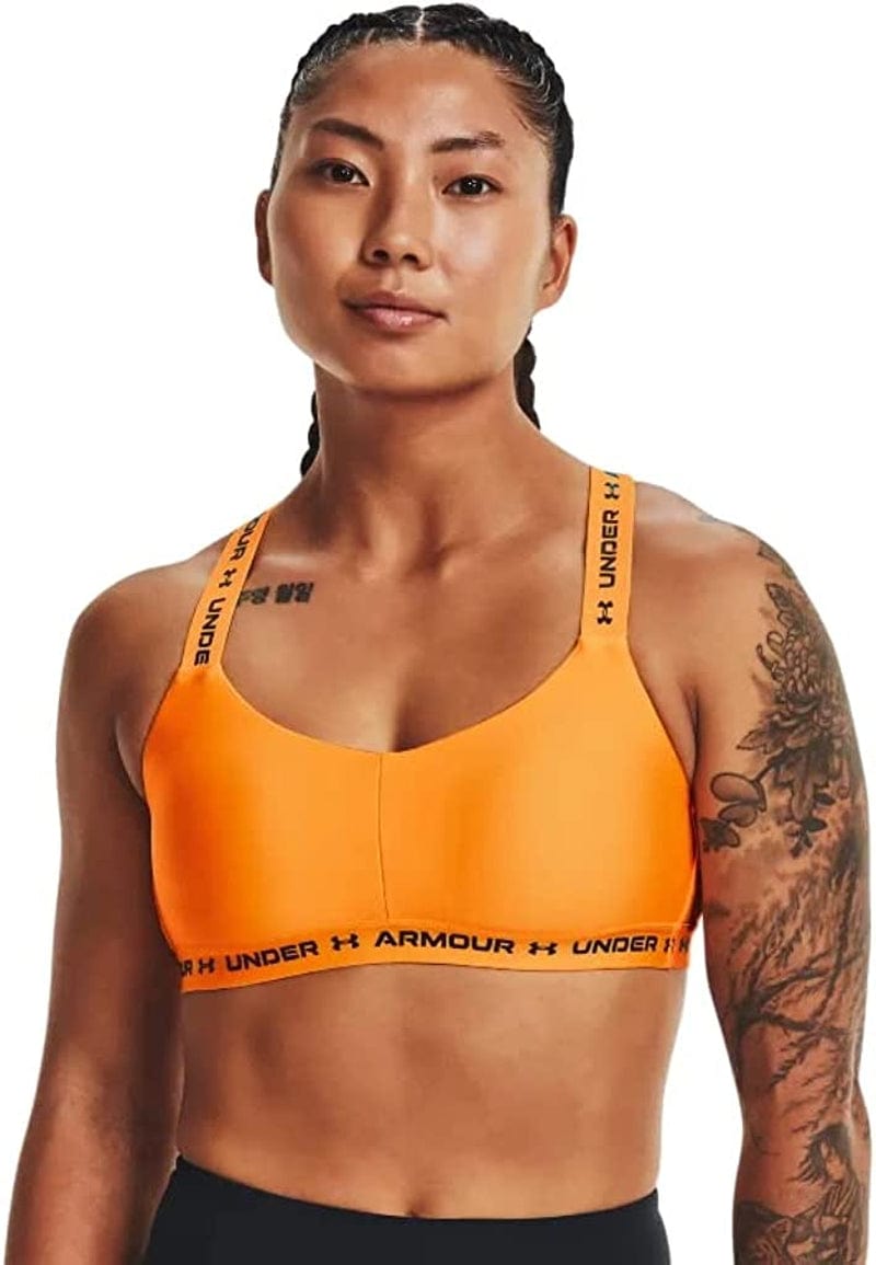 Women'S Crossback Low Bra Cruise Gold (588)/White / Medium