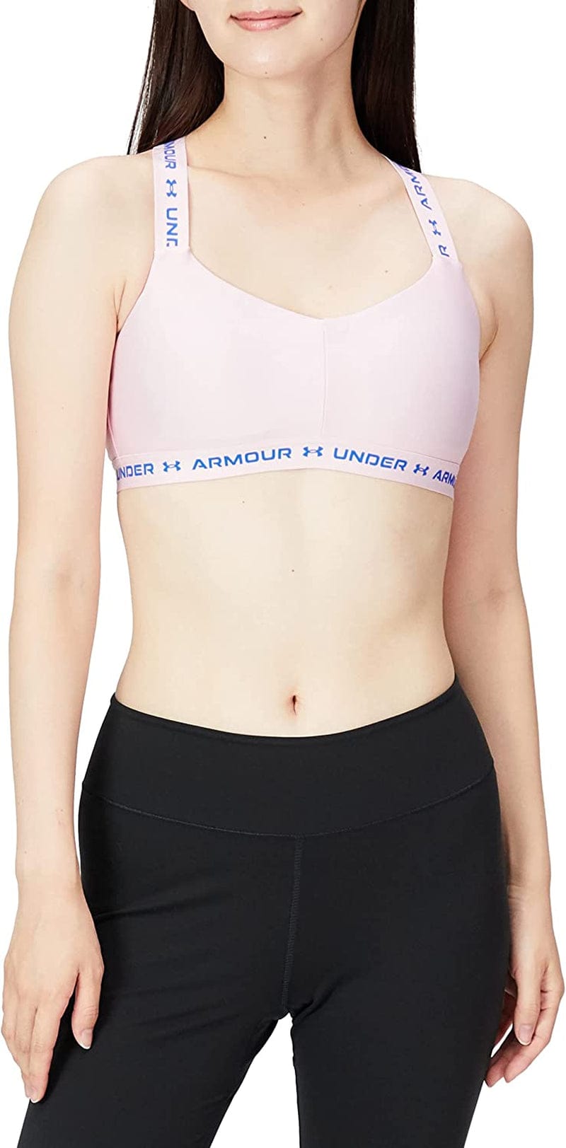 Women'S Crossback Low Bra (647) Prime Pink / / Versa Blue / Small