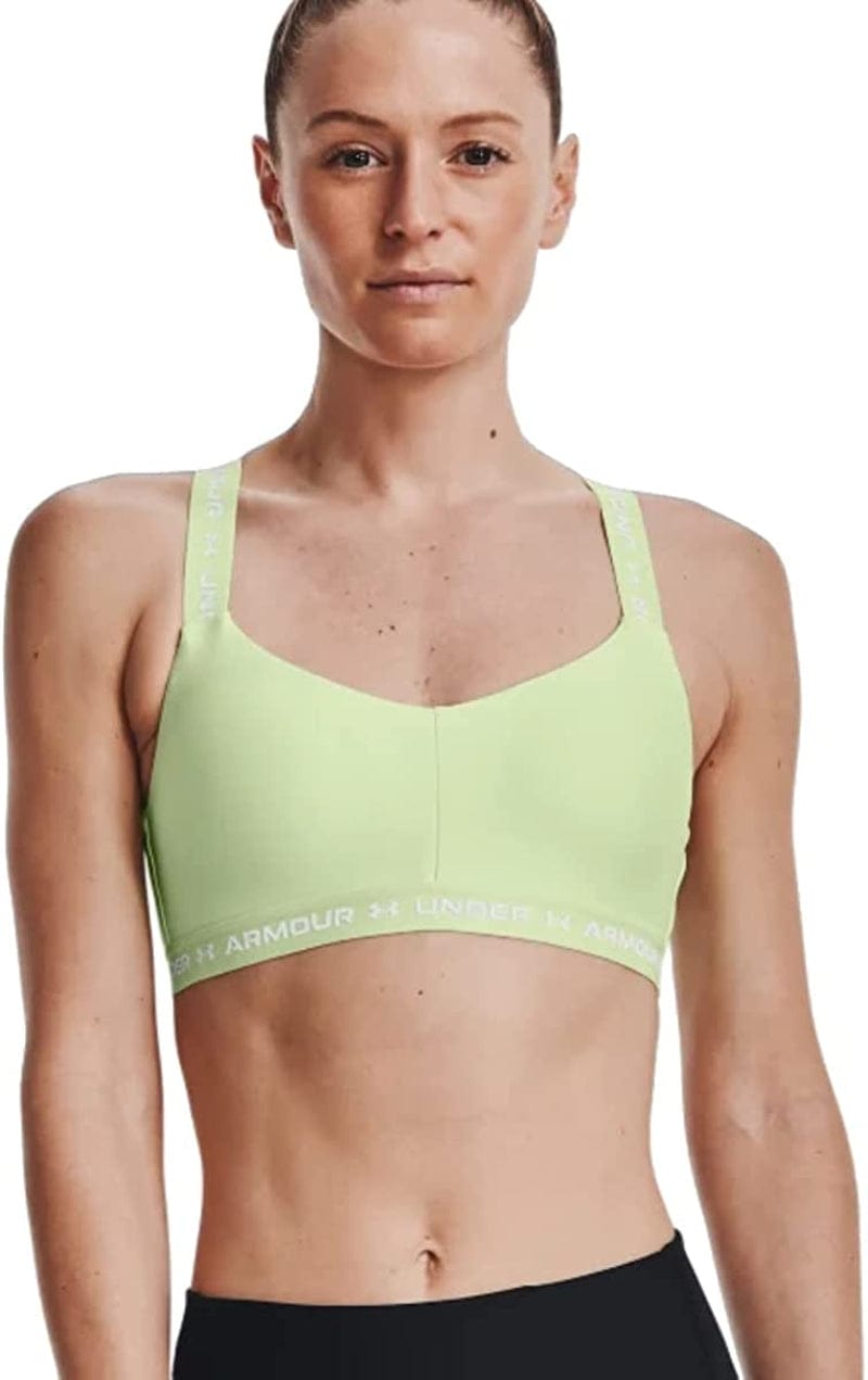 Women'S Crossback Low Bra (370) Phosphor Green / / White / X-Small
