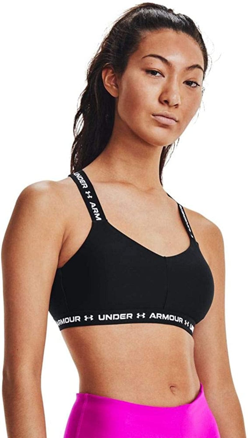 Women'S Crossback Low-Impact Sports Bra Black (001)/White / X-Small