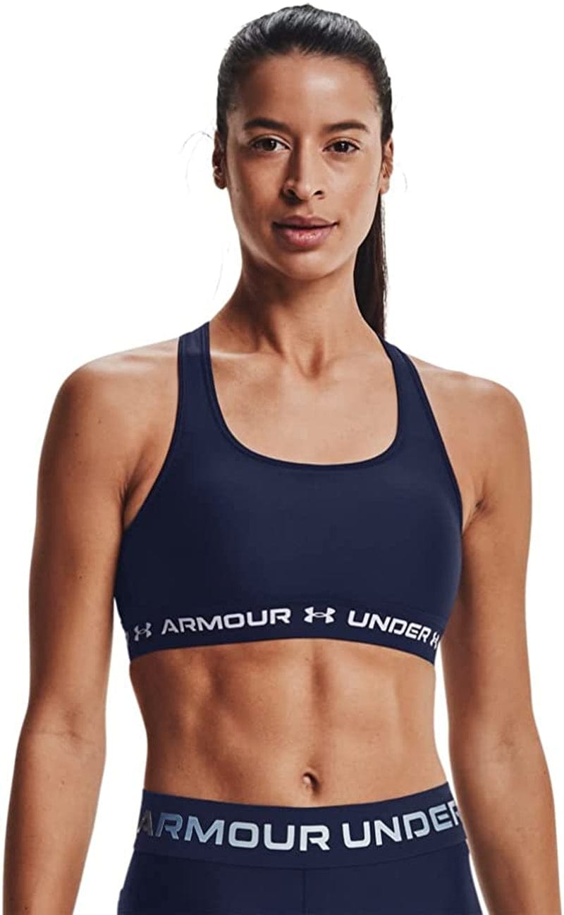 Women’S Crossback Mid Impact Sports Bra Midnight Navy (410)/White / X-Small