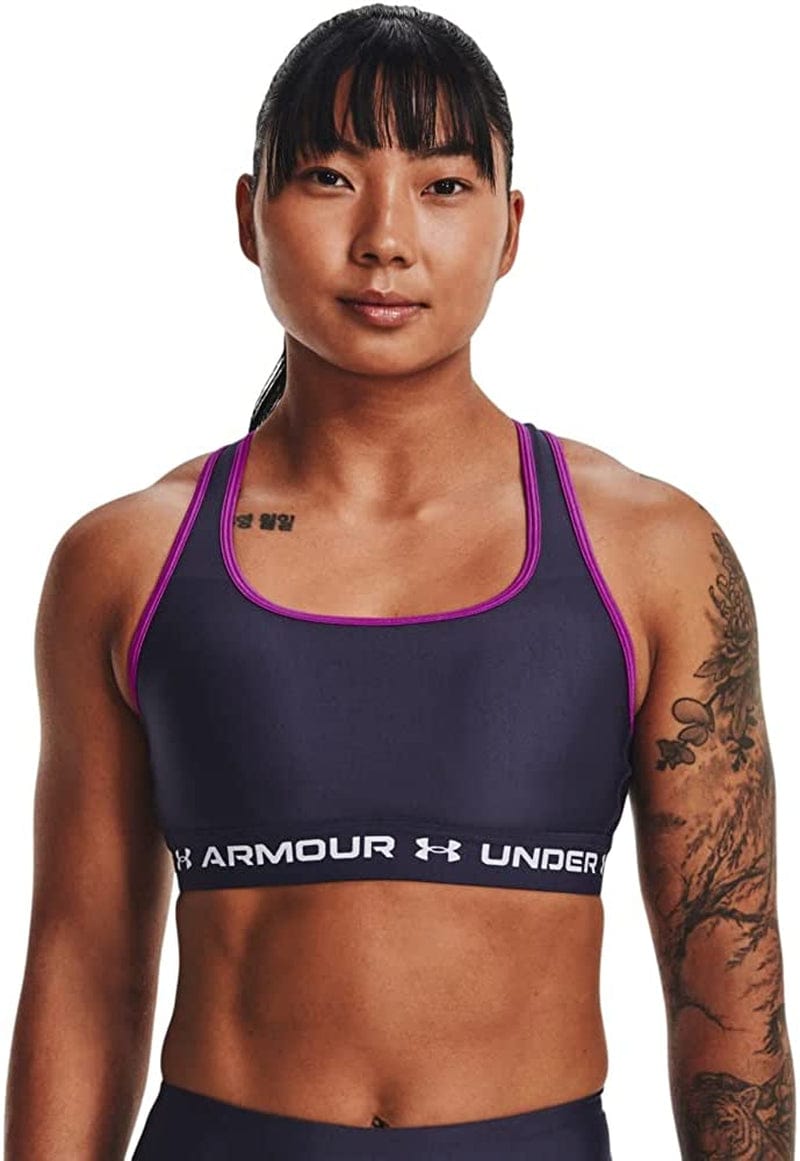 Women’S Crossback Mid Impact Sports Bra (558) Tempered Steel / / White / X-Large