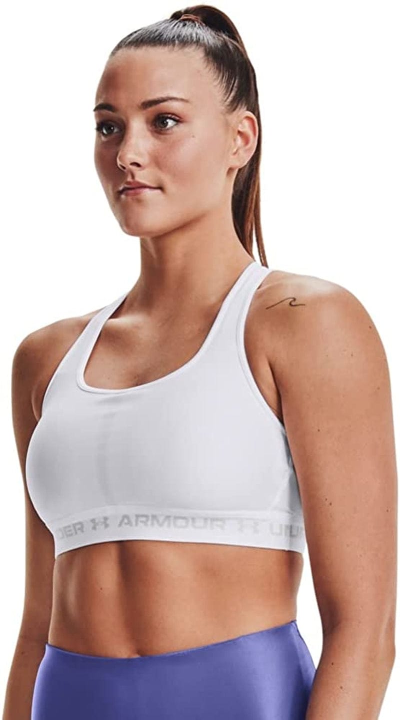 Women’S Crossback Mid Impact Sports Bra White (100)/Halo Gray / XX-Large