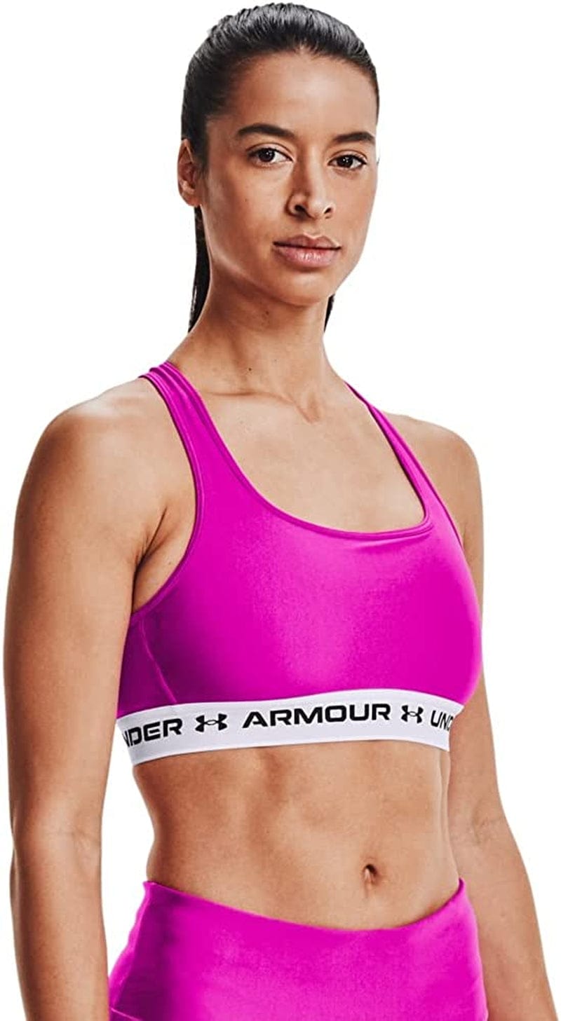 Women’S Crossback Mid Impact Sports Bra Meteor Pink (660)/White / Medium