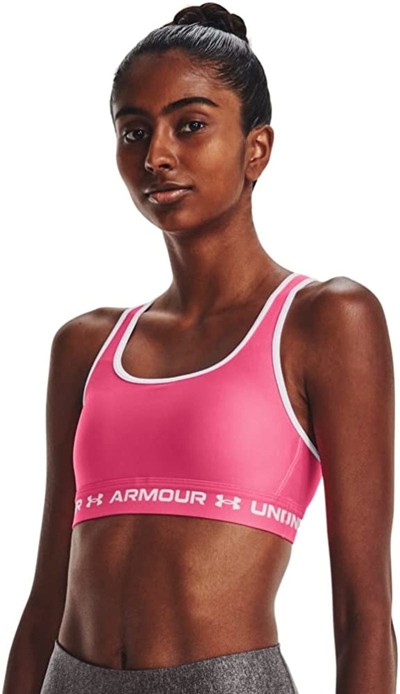 Women’S Crossback Mid Impact Sports Bra (640) Pink Punk / / White / X-Small