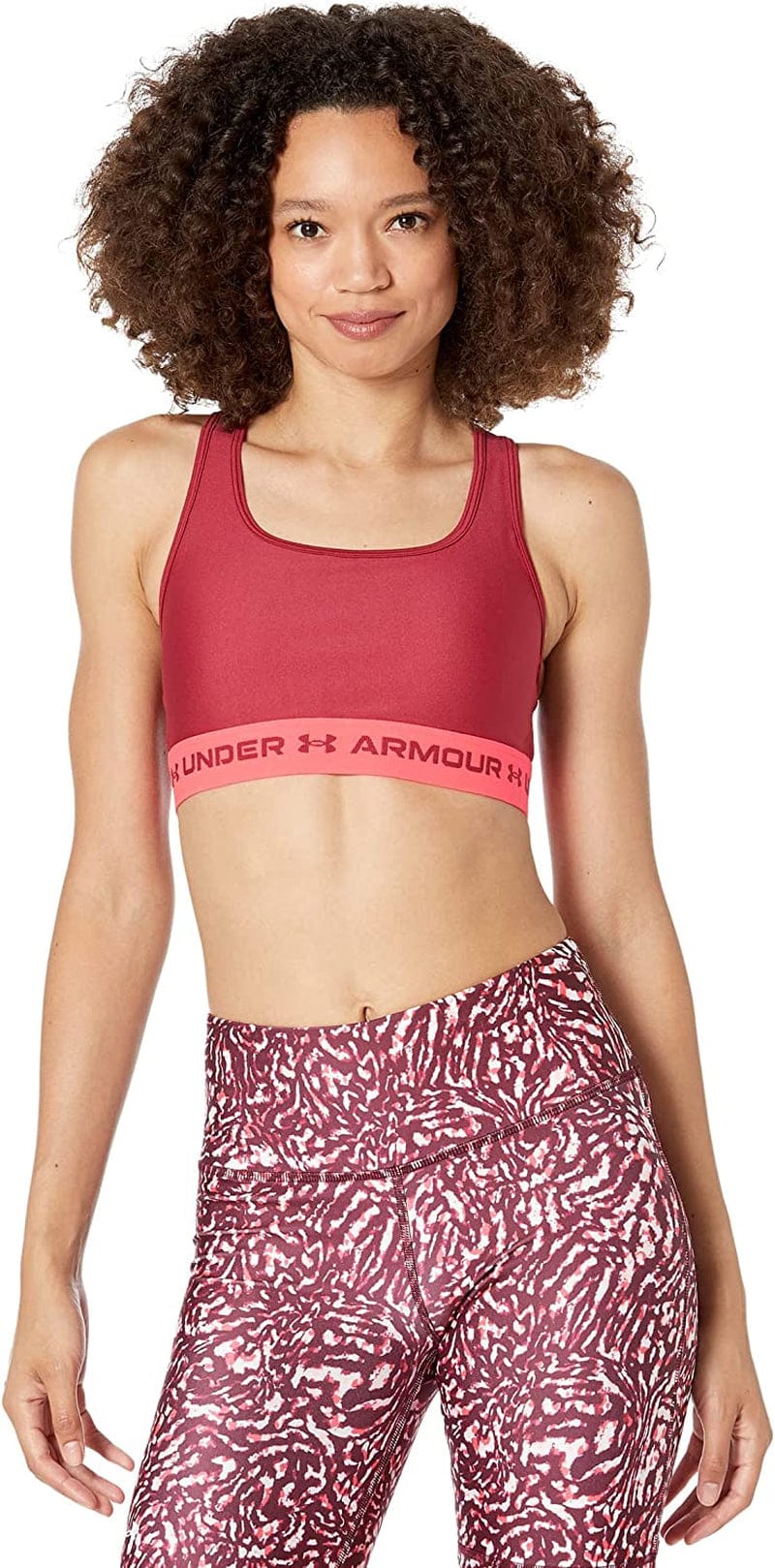 Women’S Crossback Mid Impact Sports Bra Black Rose (664)/Black Rose / Medium