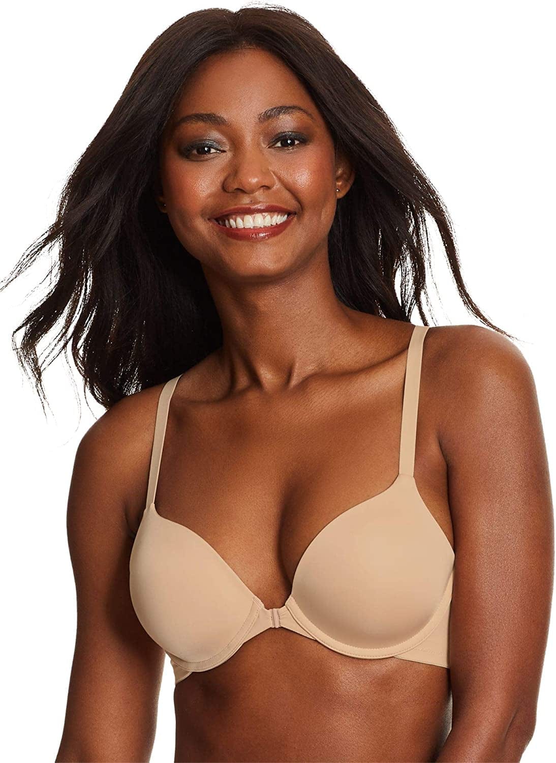 Women'S Demi Underwire Bra, One Fab Fit Demi Bra, Underwire Bra, Lightly Padded Racerback T-Shirt Bra Paris Nude / 34D