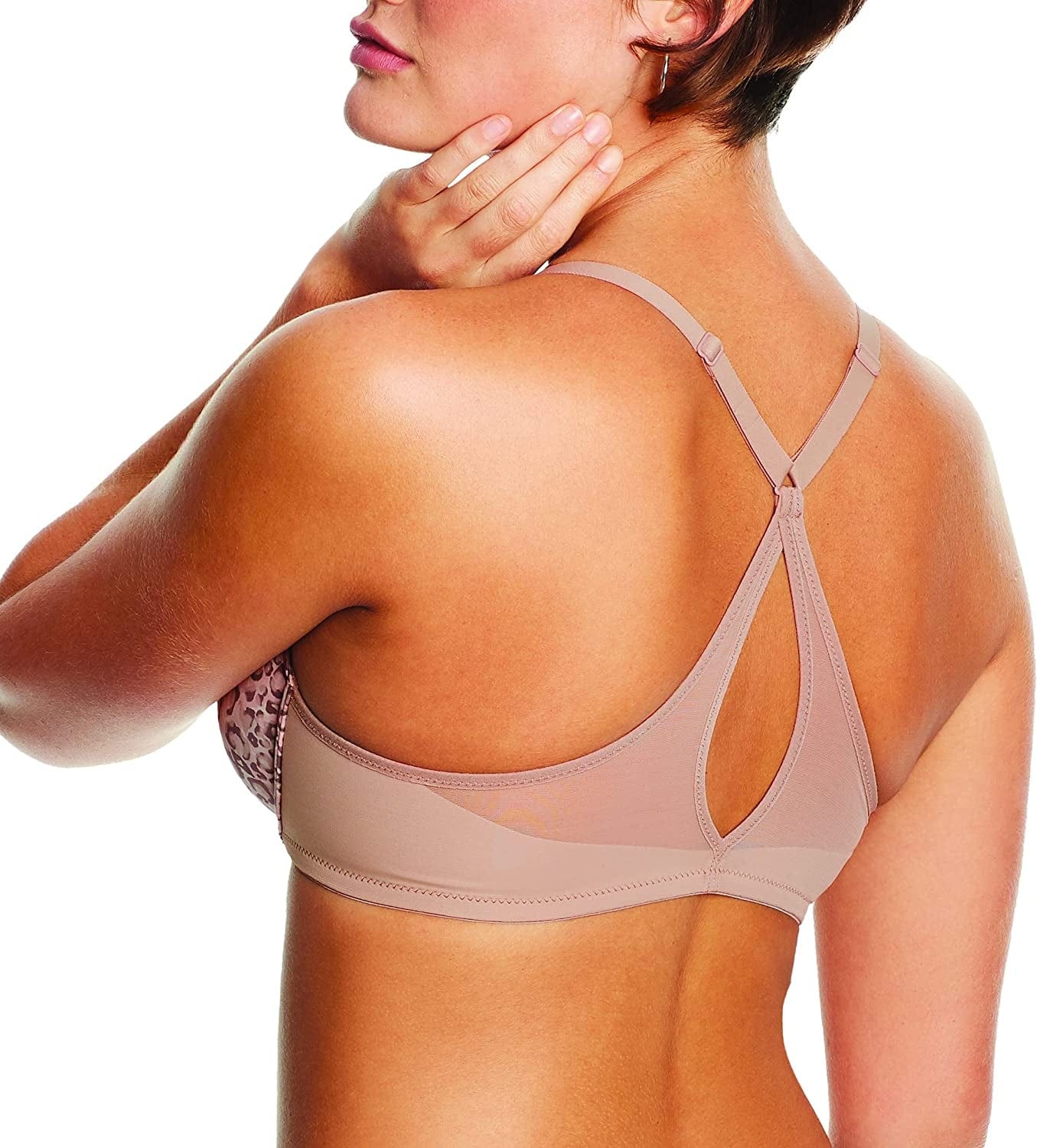Women'S Demi Underwire Bra, One Fab Fit Demi Bra, Underwire Bra, Lightly Padded Racerback T-Shirt Bra
