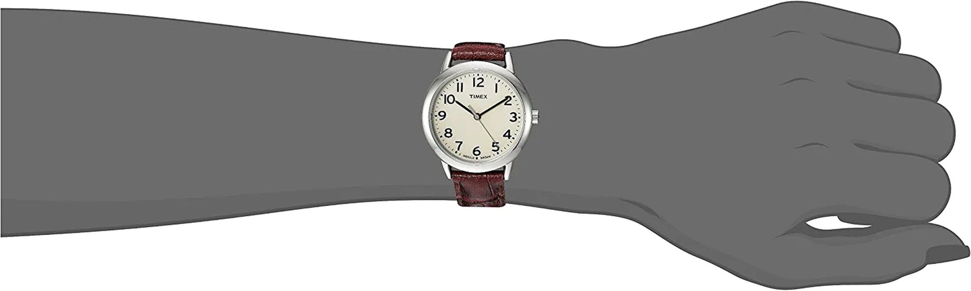 Women'S Easy Reader Leather Strap 30Mm Watch