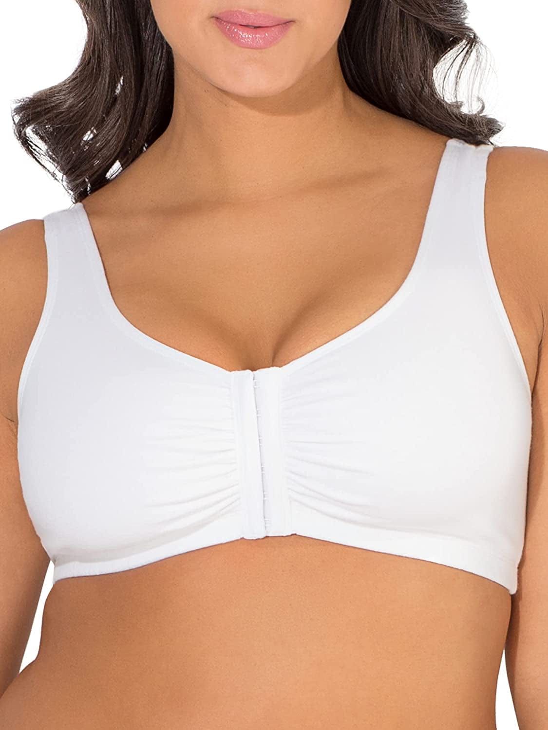 Women'S Front Closure Cotton Bra White / 1 / 40
