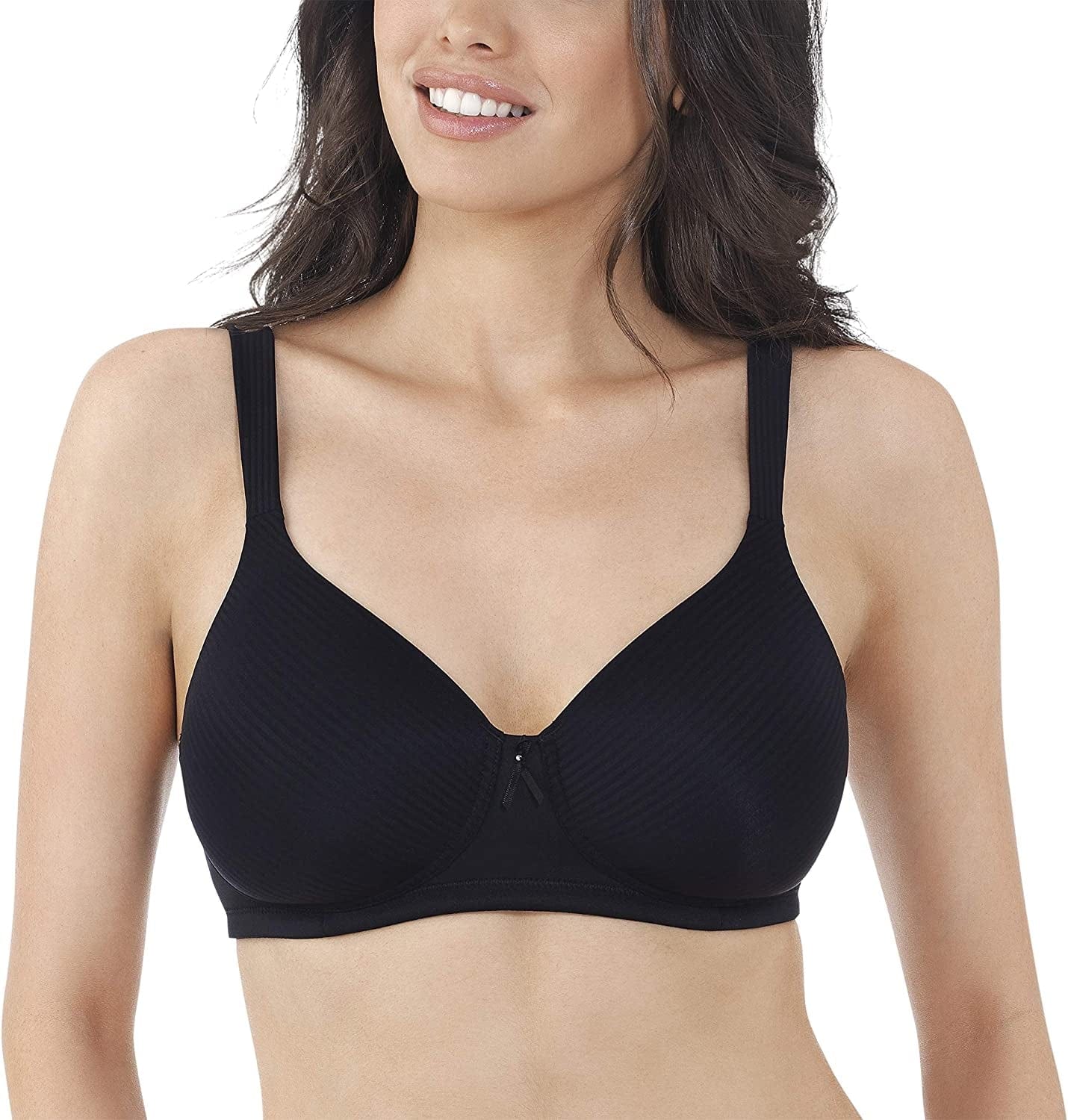 Women'S Full Coverage Comfort Wirefree Bra 72238 Midnight Black / 38C
