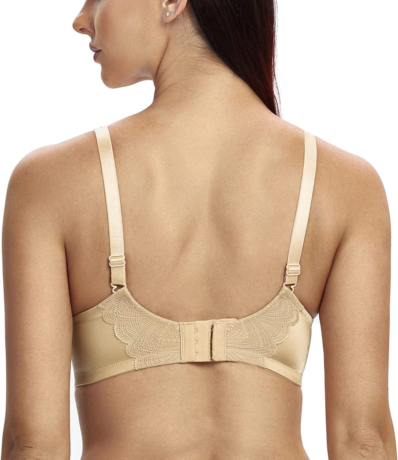 Women'S Full Coverage Minimizer Bra plus Size Wireless Non Padded Comfort Everday Bra