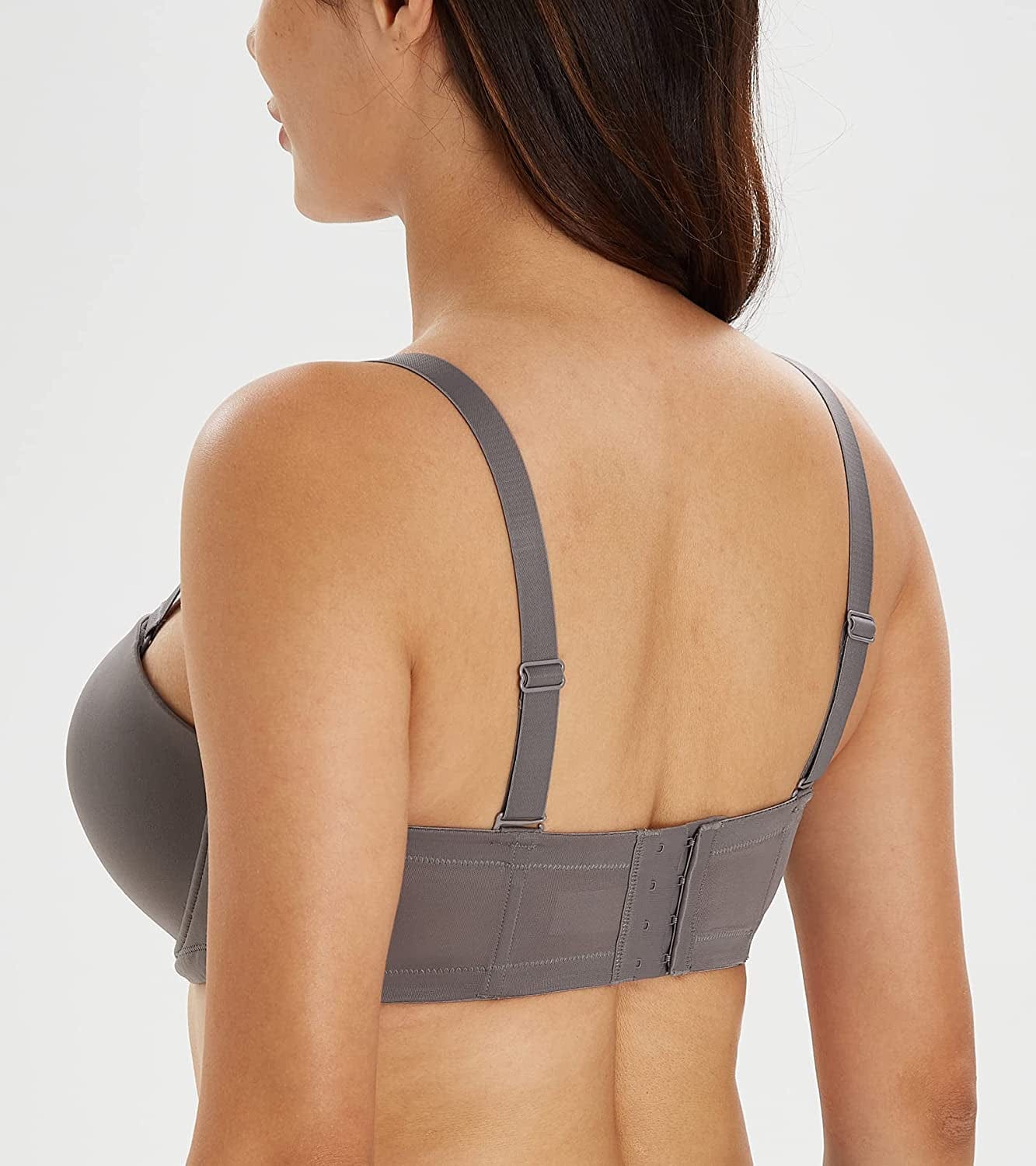 Women'S Full Figure Strapless Bra Multiway Coverage Underwire plus Size Bras