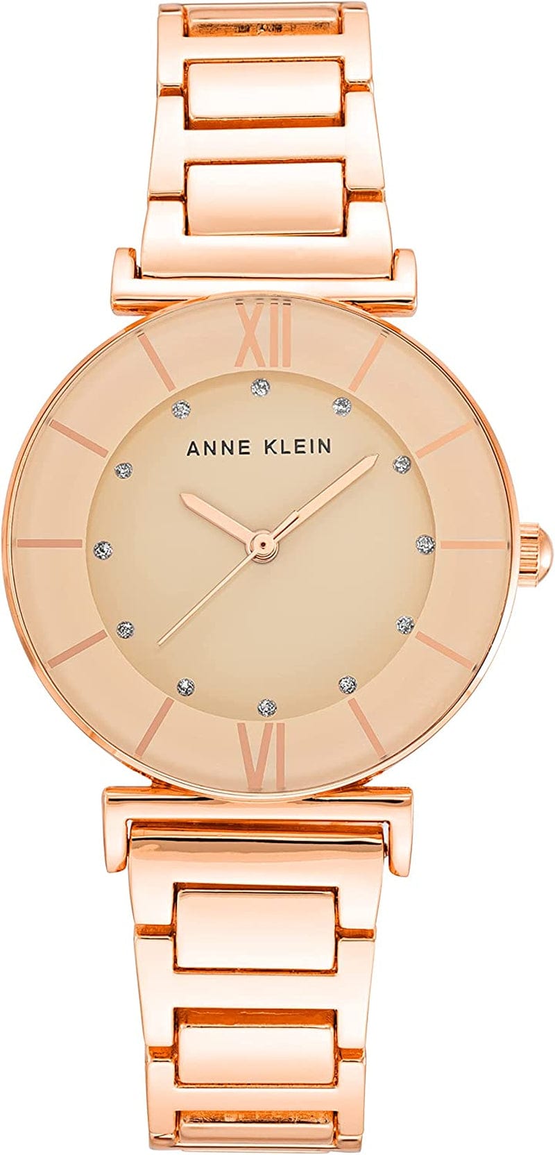 Women'S Glitter Accented Bracelet Watch Rose Gold/Blush Pink