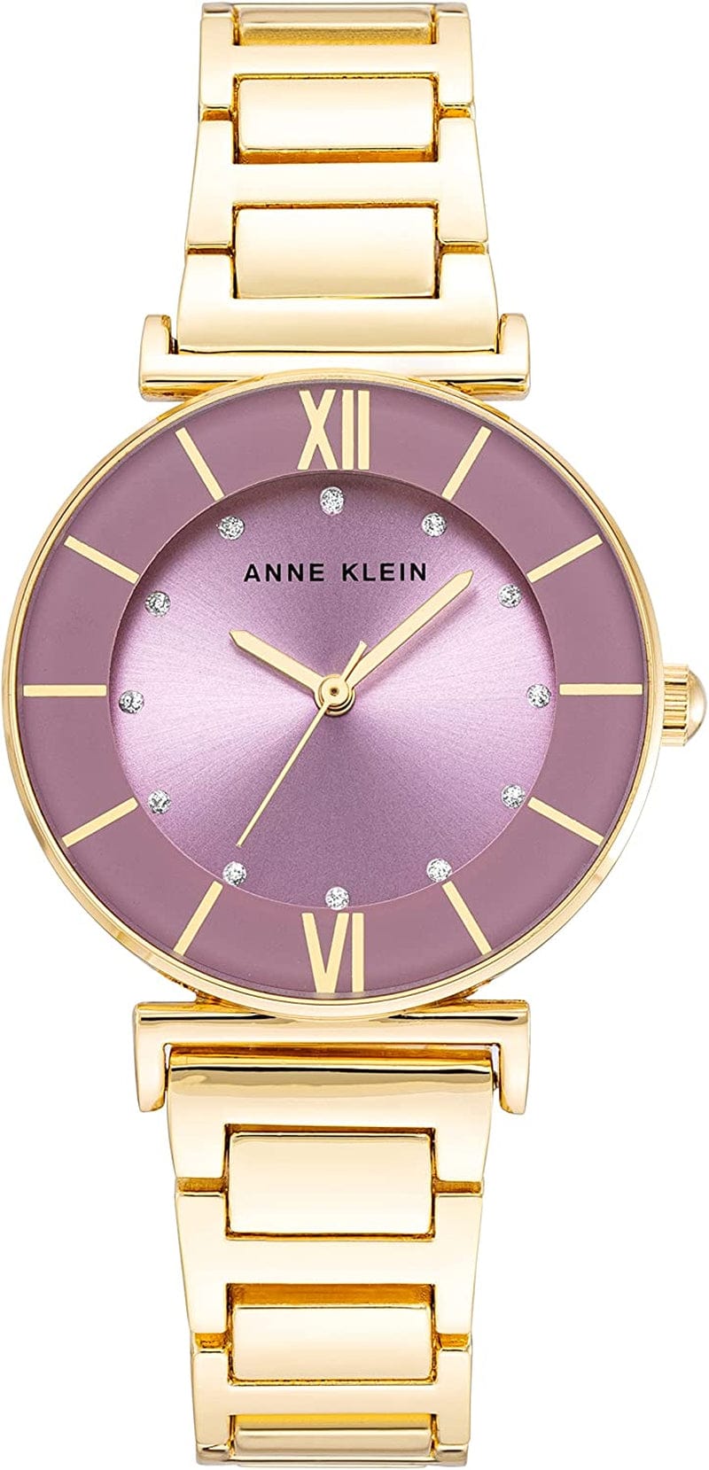 Women'S Glitter Accented Bracelet Watch Gold/Lavender