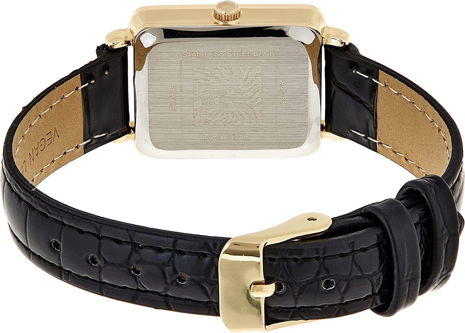 Women'S Glitter Accented Croco-Grain Strap Watch, AK/3820