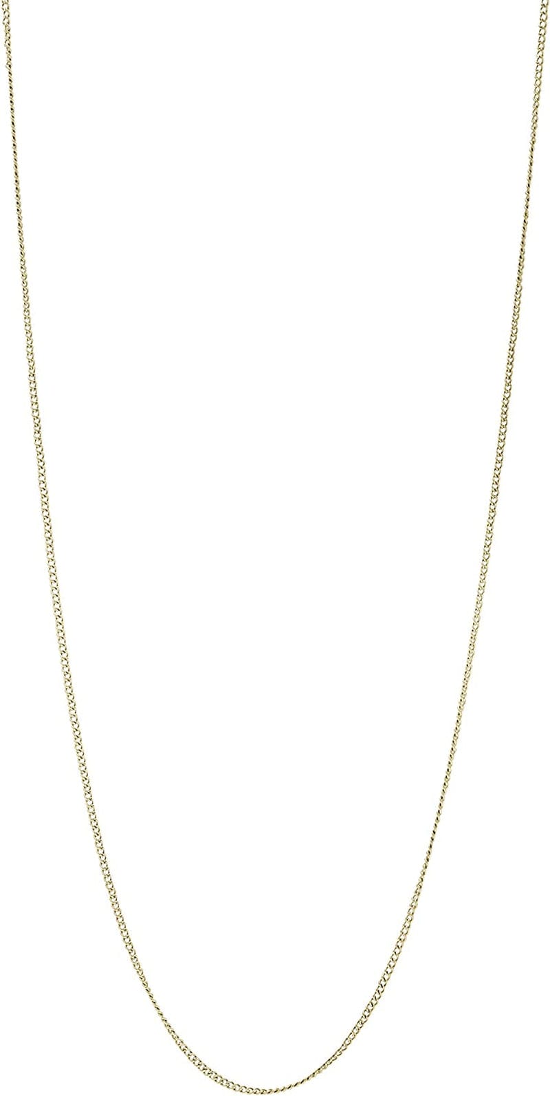 Women'S Gold-Tone Stainless Steel Pendant Chain Necklace 18" Gold Charm Necklace Starter