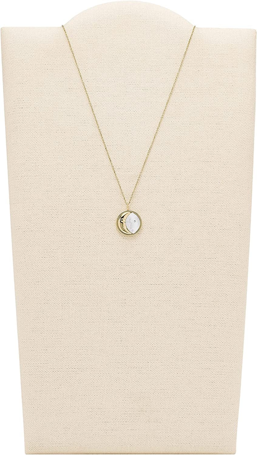 Women'S Gold-Tone Stainless Steel Pendant Chain Necklace