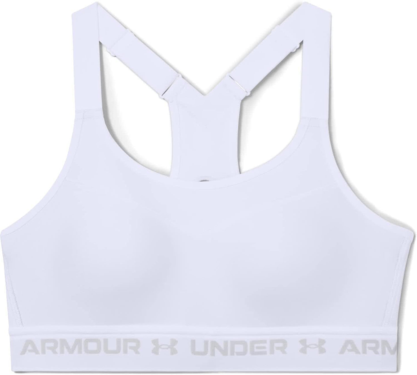 Women'S High Impact Crossback Bra White (100)/Halo Gray / 34B