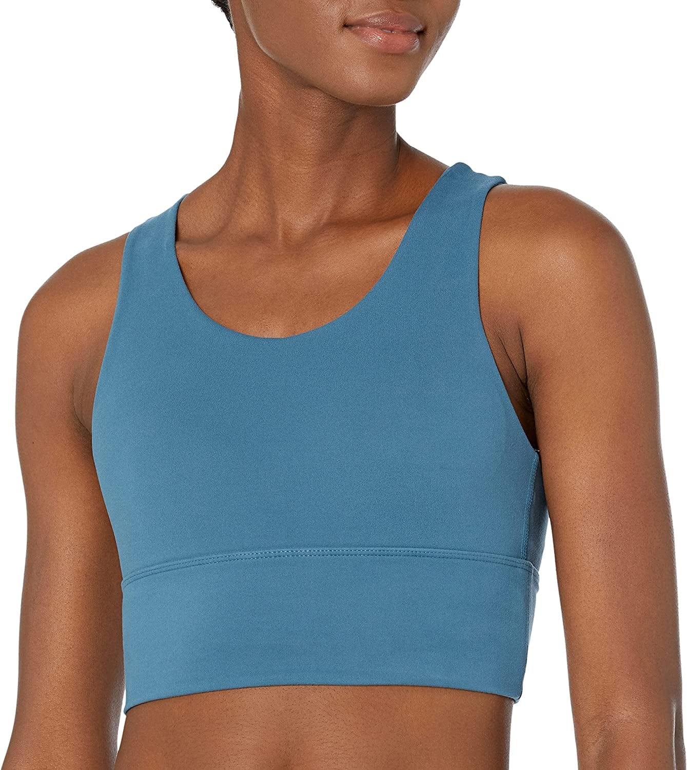 Women'S High Neck Full Coverage Sports Bra Real Teal / Small