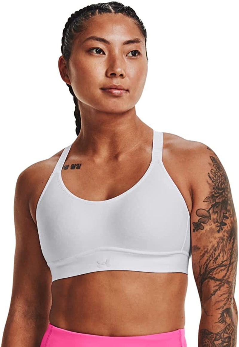 Women'S Infinity Mid Impact Bra (100) White / White / Halo Gray / Small