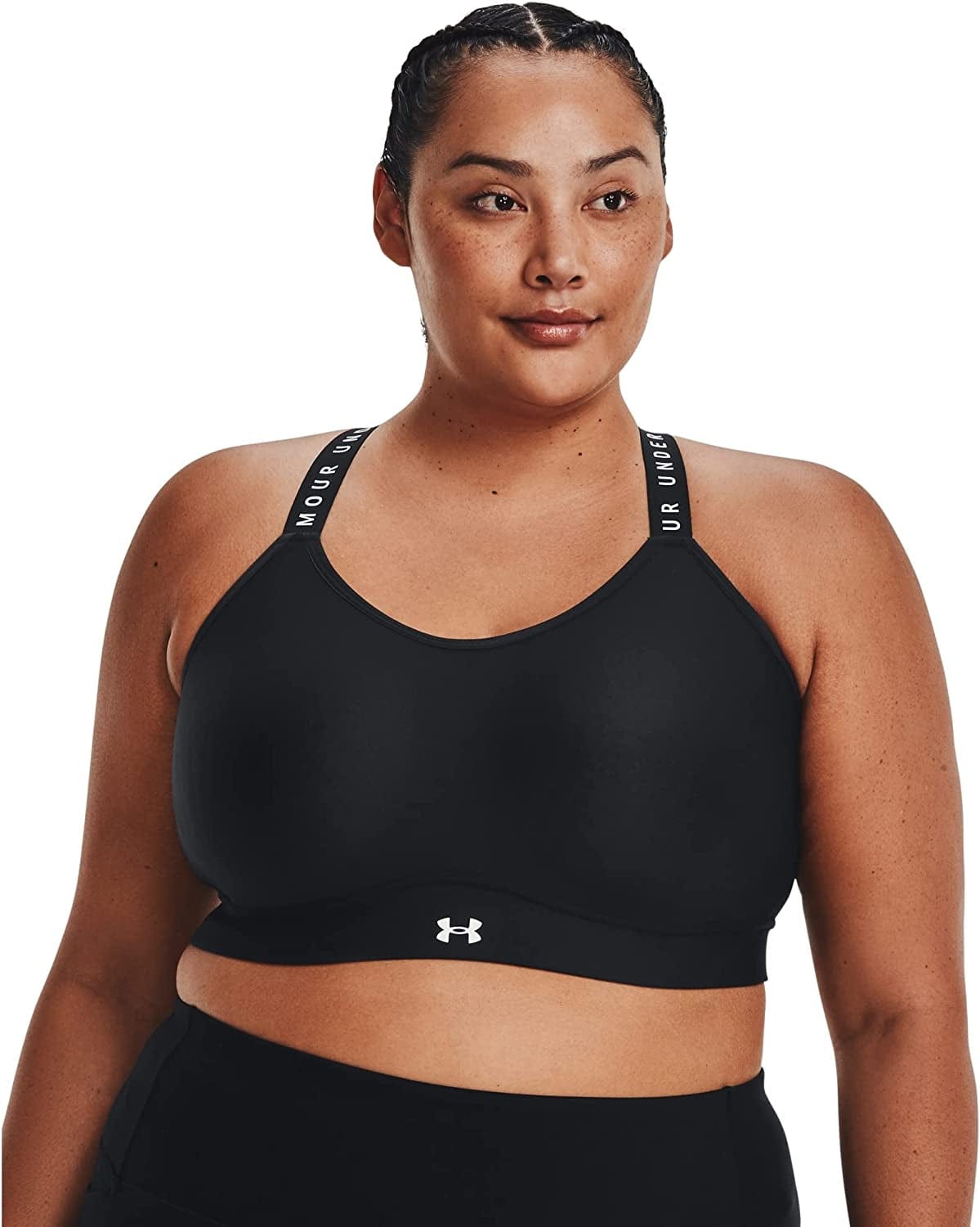 Women'S Infinity Mid Impact Bra (001) Black / Black / White / 3X