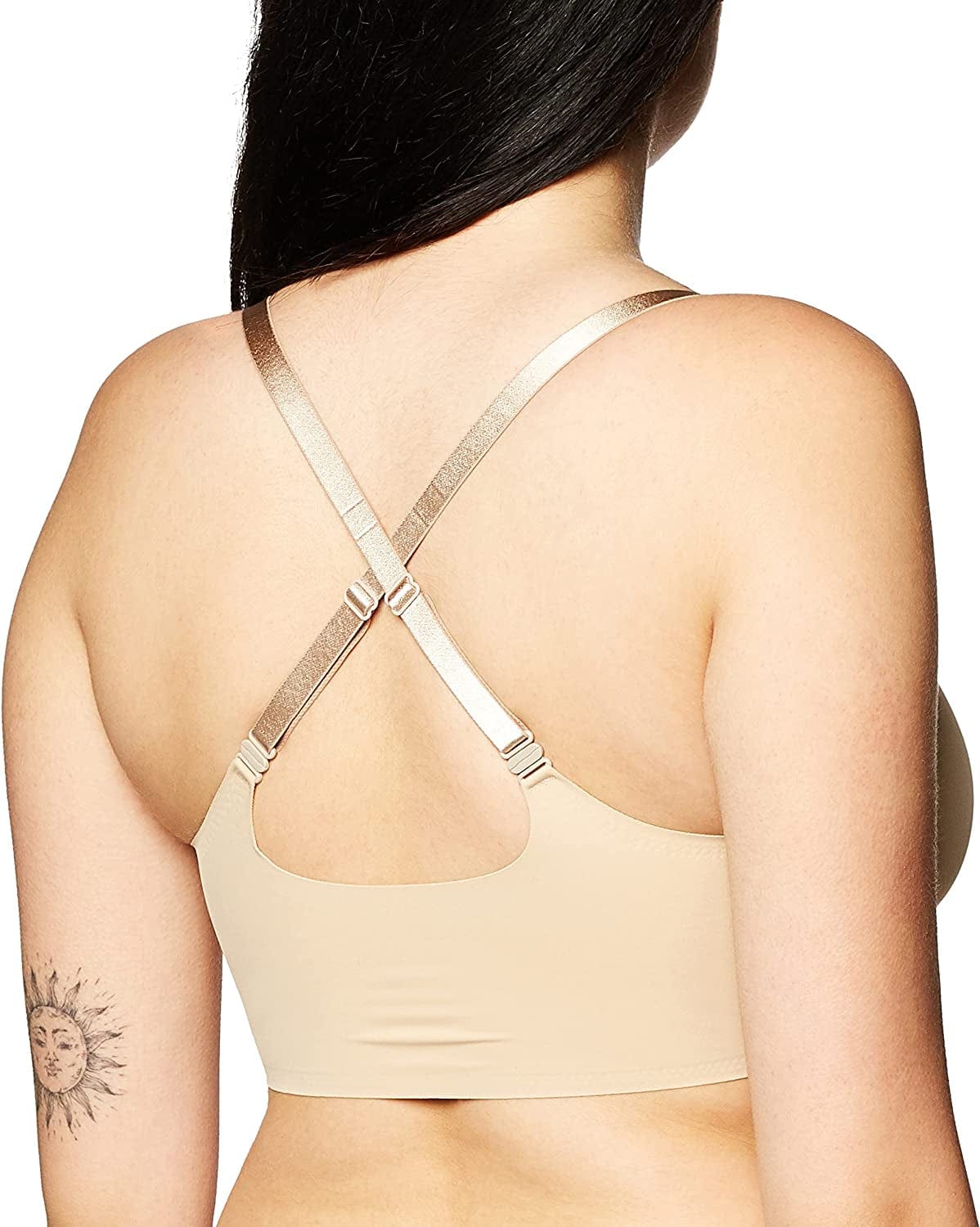 Women'S Invisibles Comfort Lightly Lined Seamless Wireless Triangle Bralette Bra