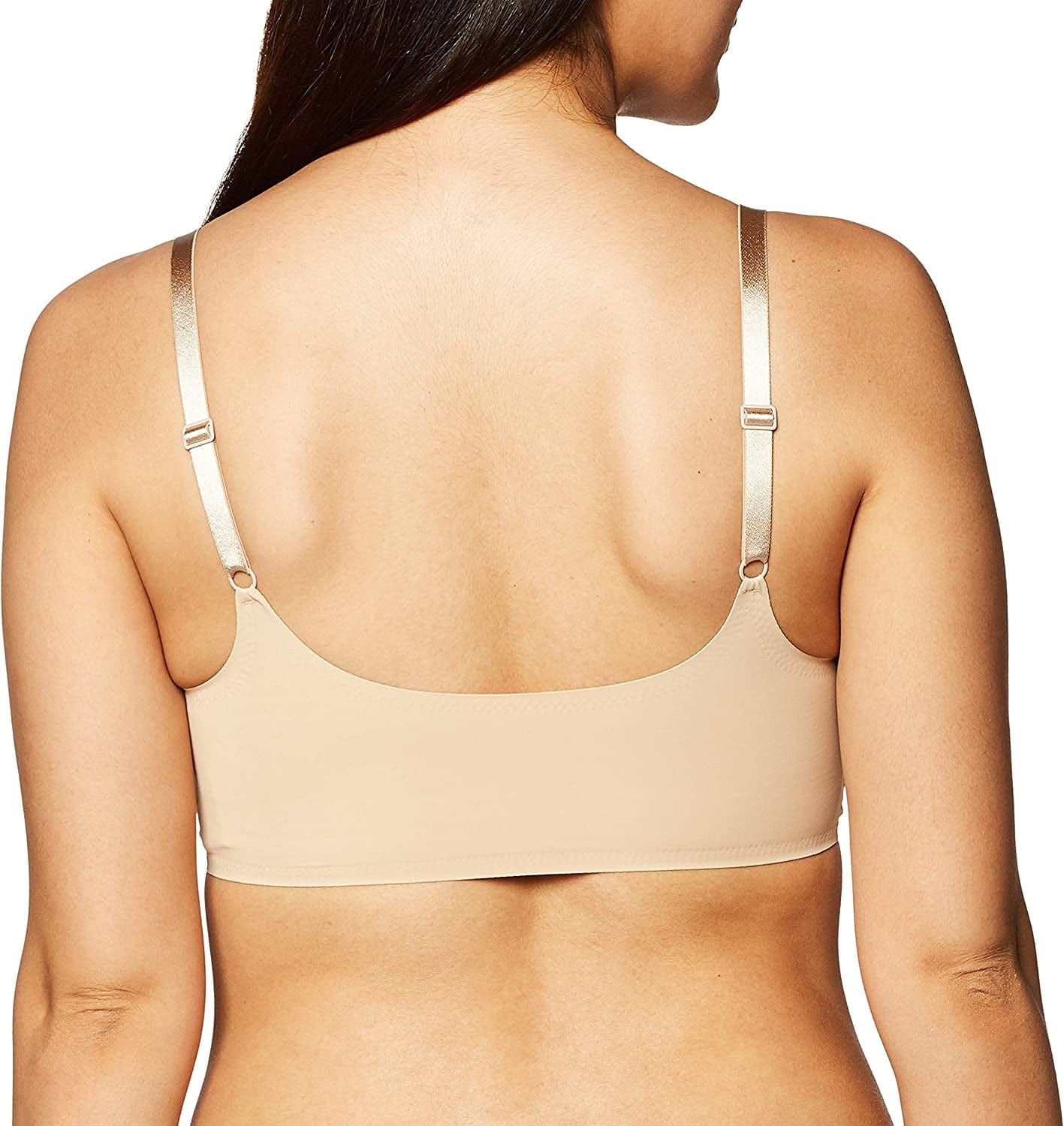 Women'S Invisibles Comfort Seamless Wireless Skinny Strap Retro Bralette Bra