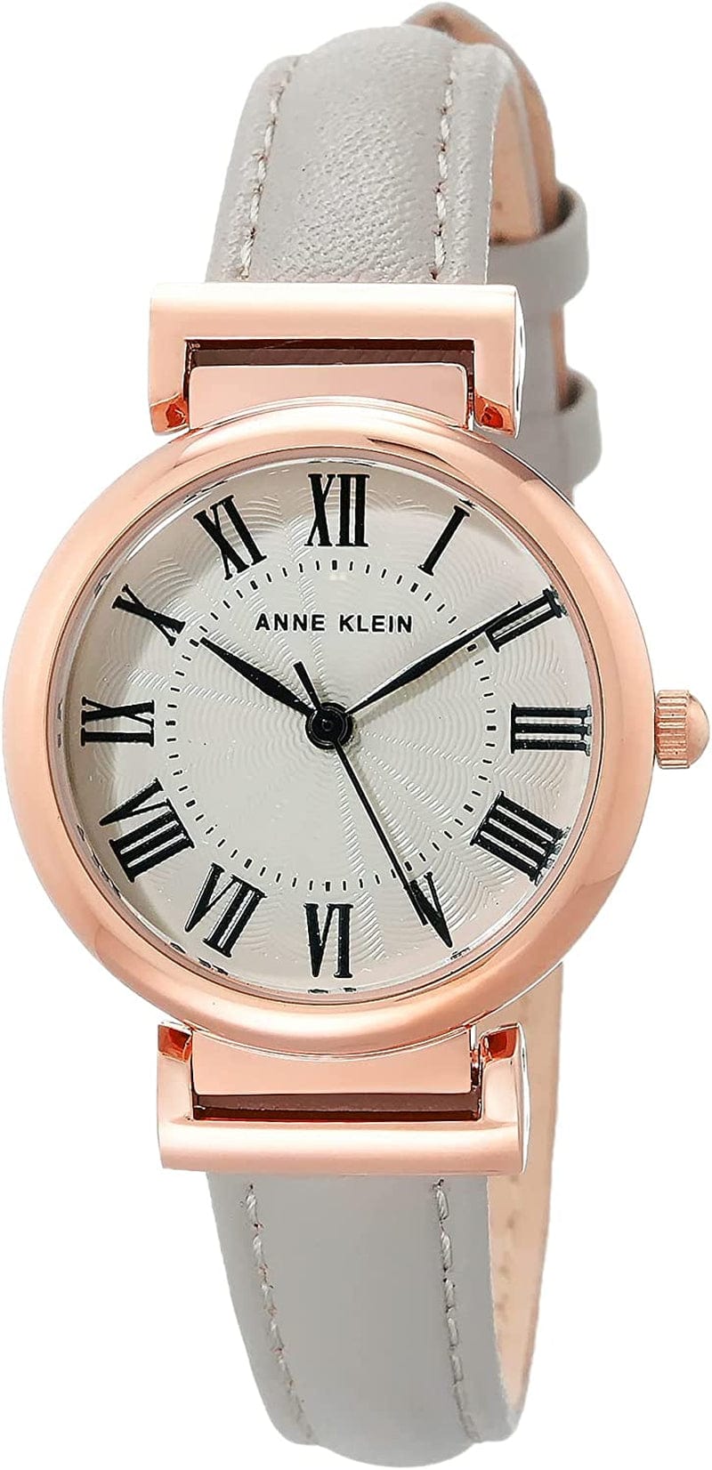 Women'S Leather Strap Watch Taupe/Rose Gold